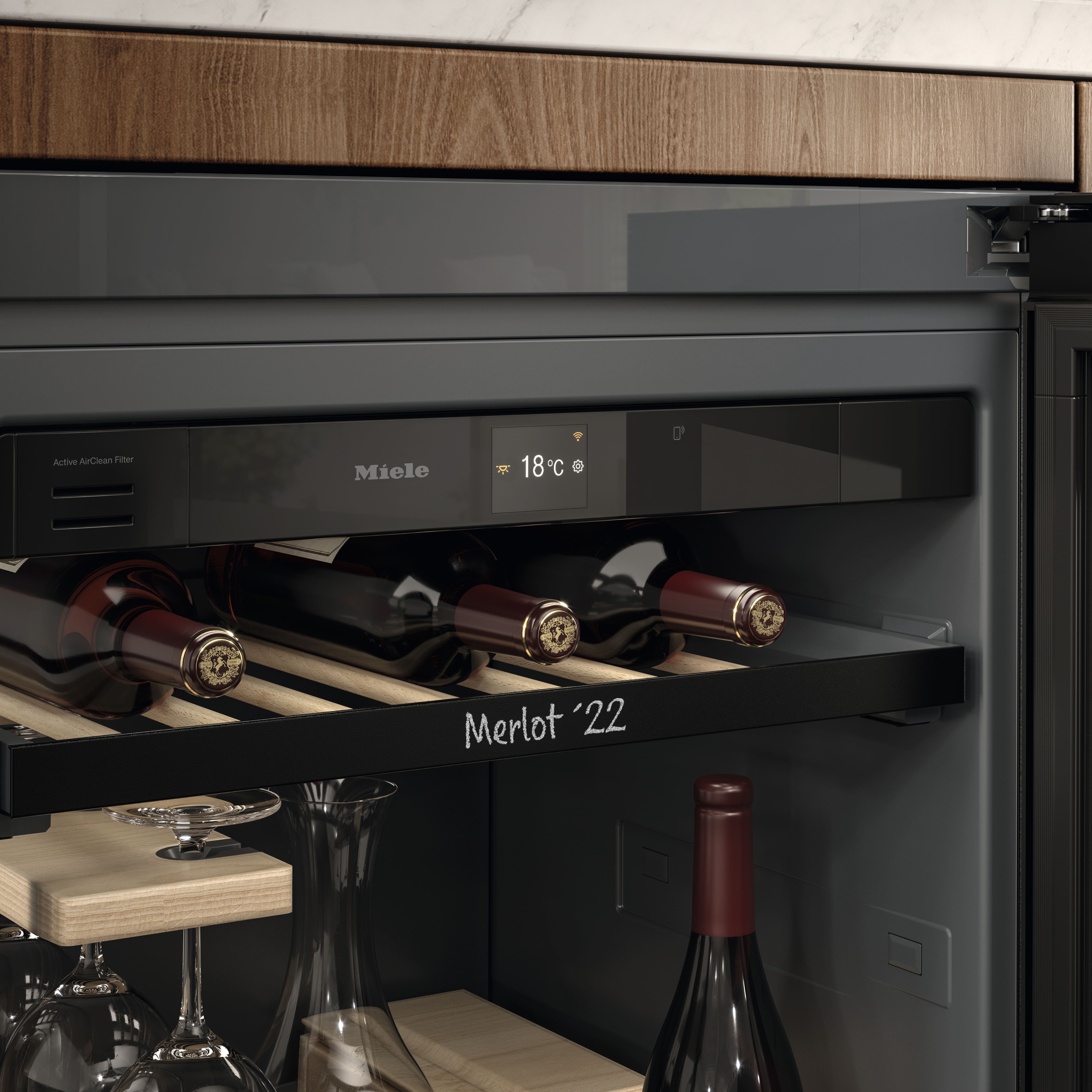 Miele - KWTUS 7055 F Obsidianschwarz Glas – Weinschränke - 3 Miele - KWTUS 7055 F Obsidianschwarz Glas – Weinschränke - 3