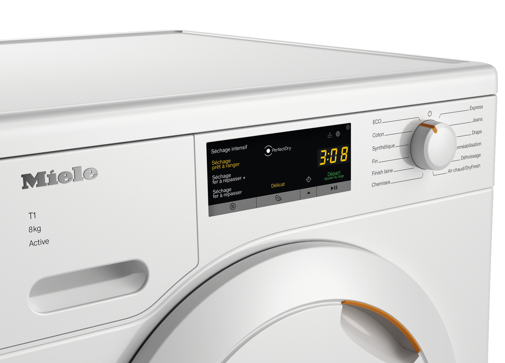 Miele - TCA520WP 8kg Active – Sèche-linge - 3 Miele - TCA520WP 8kg Active – Sèche-linge - 3