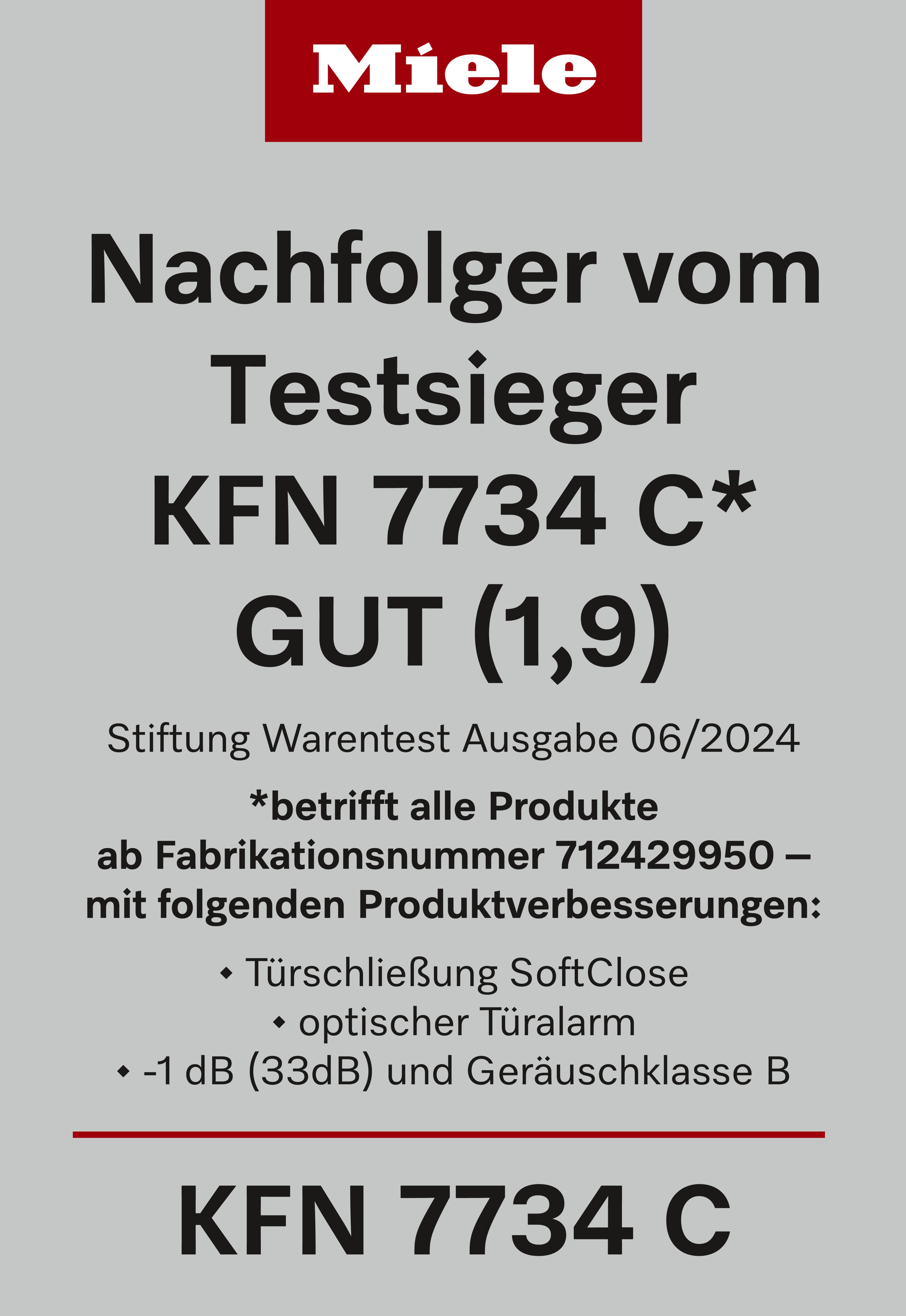 Auszeichnungssymbol für KFN 7734 C