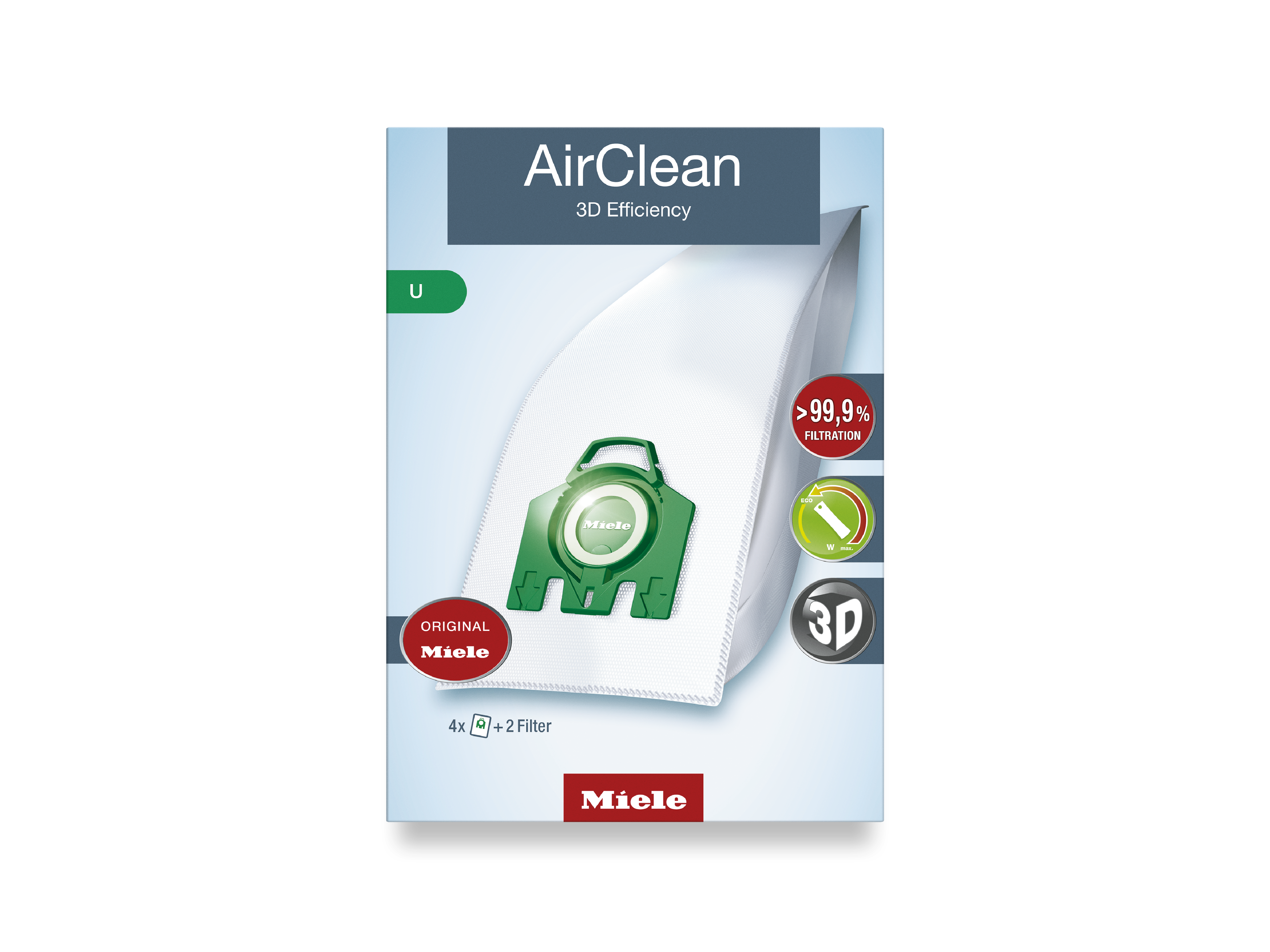 Vacuum cleaner accessories - Vacuum bags and filters - U AirClean 3D Vacuum cleaner accessories - Vacuum bags and filters - U AirClean 3D