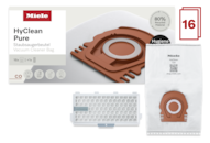 Hygiene XXL-Pack CO HyClean 16 vacuum cleaner bags and 1 HEPA filter.