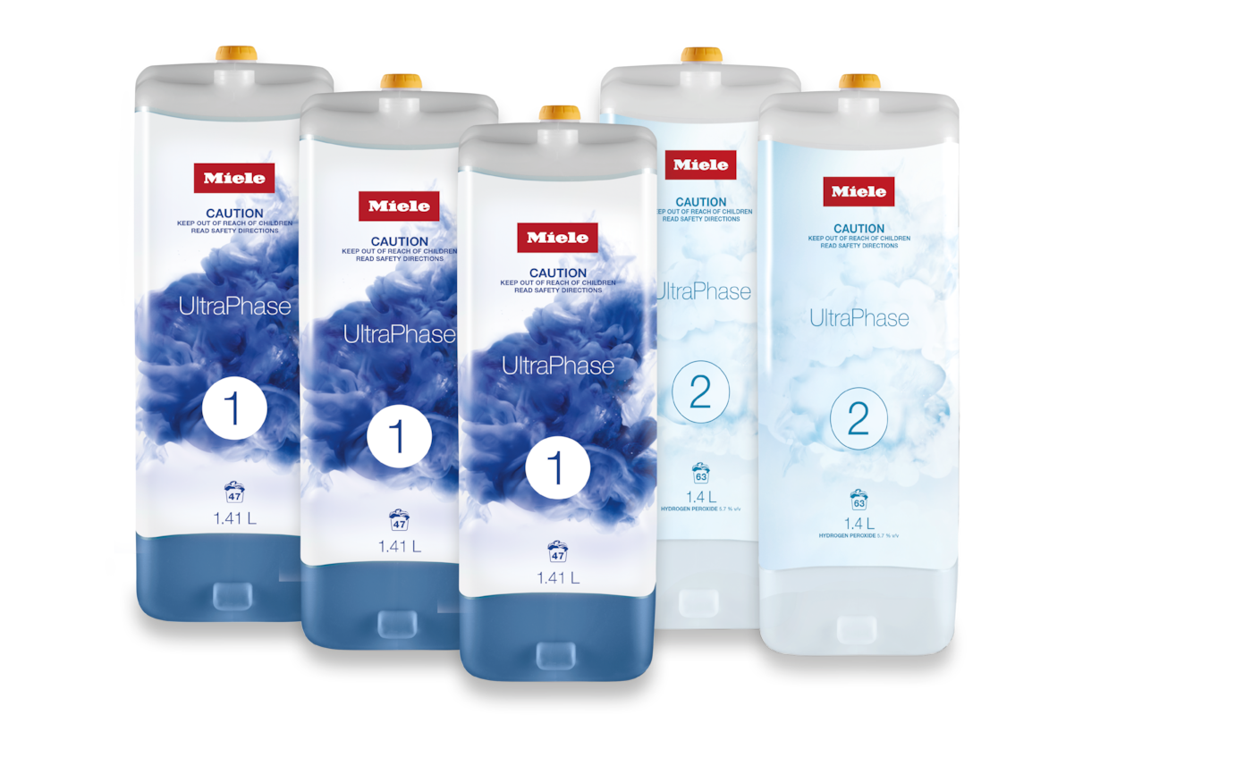 Set UltraPhase - Half-year supply: 3 x UltraPhase 1 Aqua and 2 x UltraPhase 2 Factual image