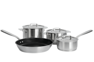 KMTS 5704-2 Fiskars “All Steel” starter&nbsp;pan set (4&nbsp;pieces)