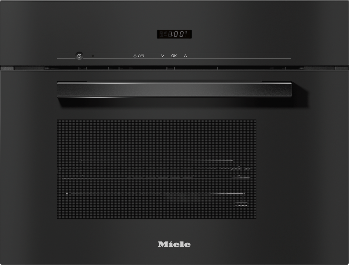 DG 2840 VitroLine Obsidian Black Built-in Steam oven product photo