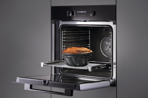 H 2861 B Oven CleanSteel product photo Laydowns Back View L