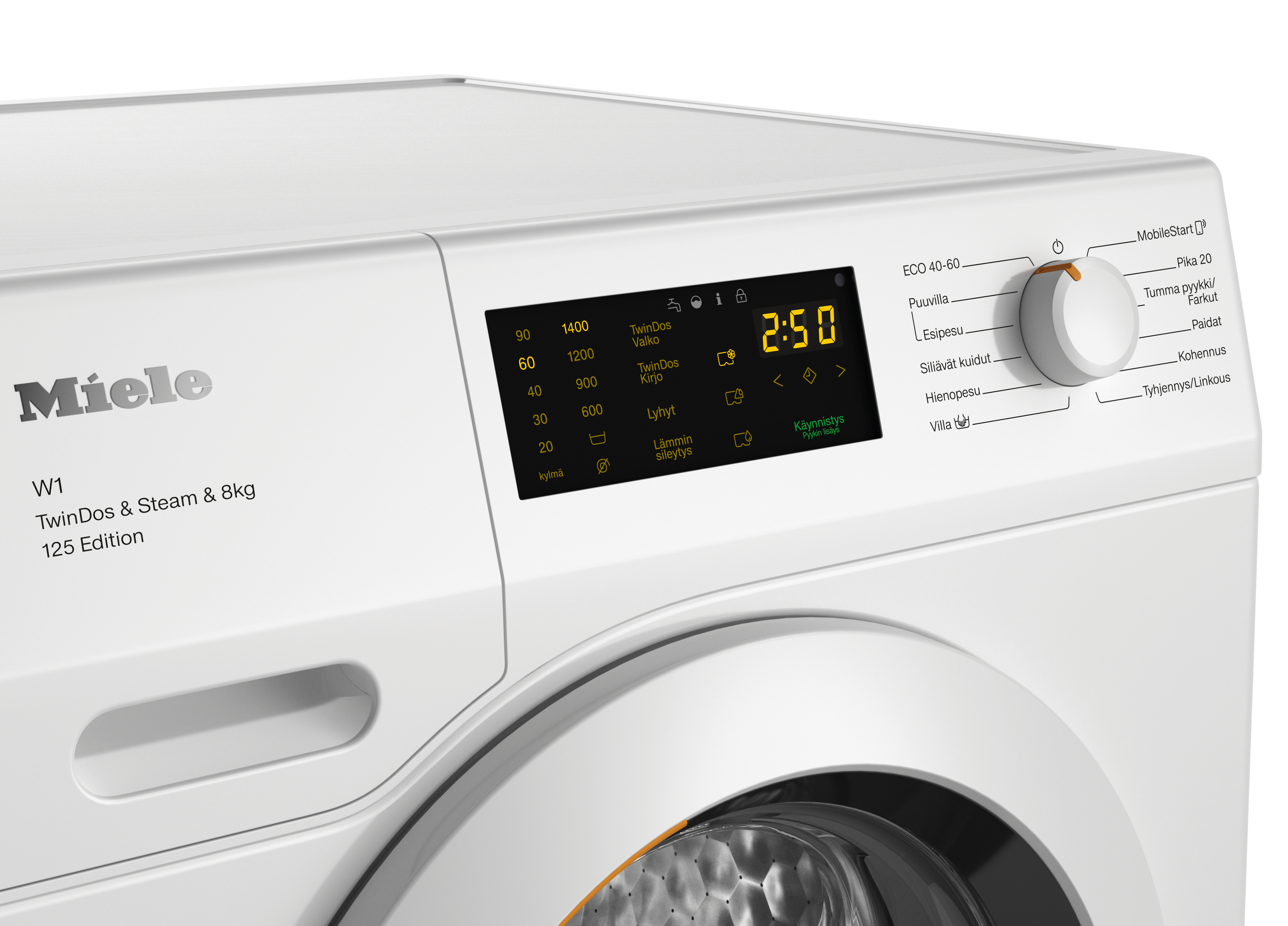 Miele - WCB690 WCS 125 Edition Lootusvalkoinen – Pyykinpesukoneet - 3