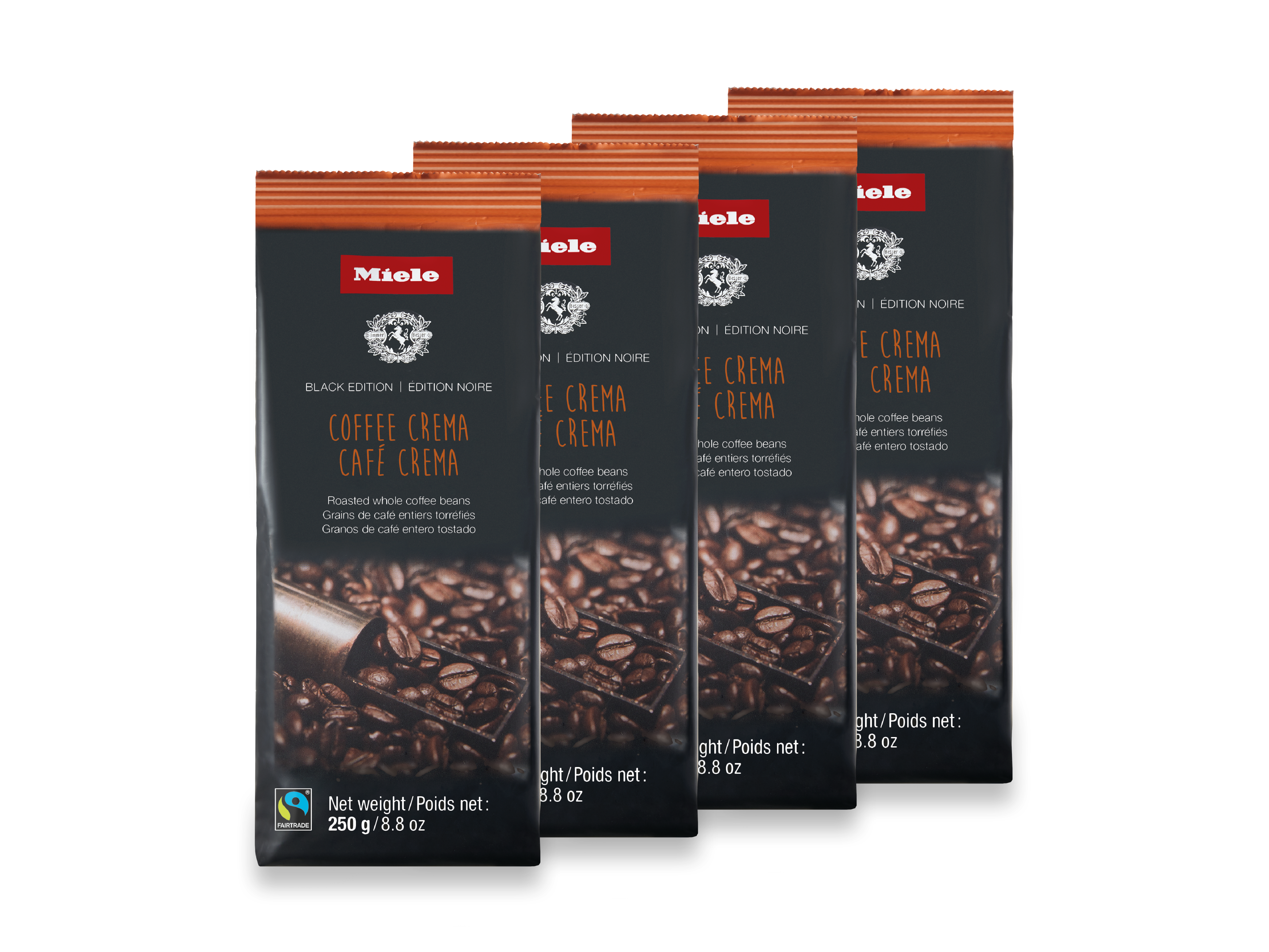 Coffee beans - CAFÉ CREMA 4x250g Coffee beans - CAFÉ CREMA 4x250g