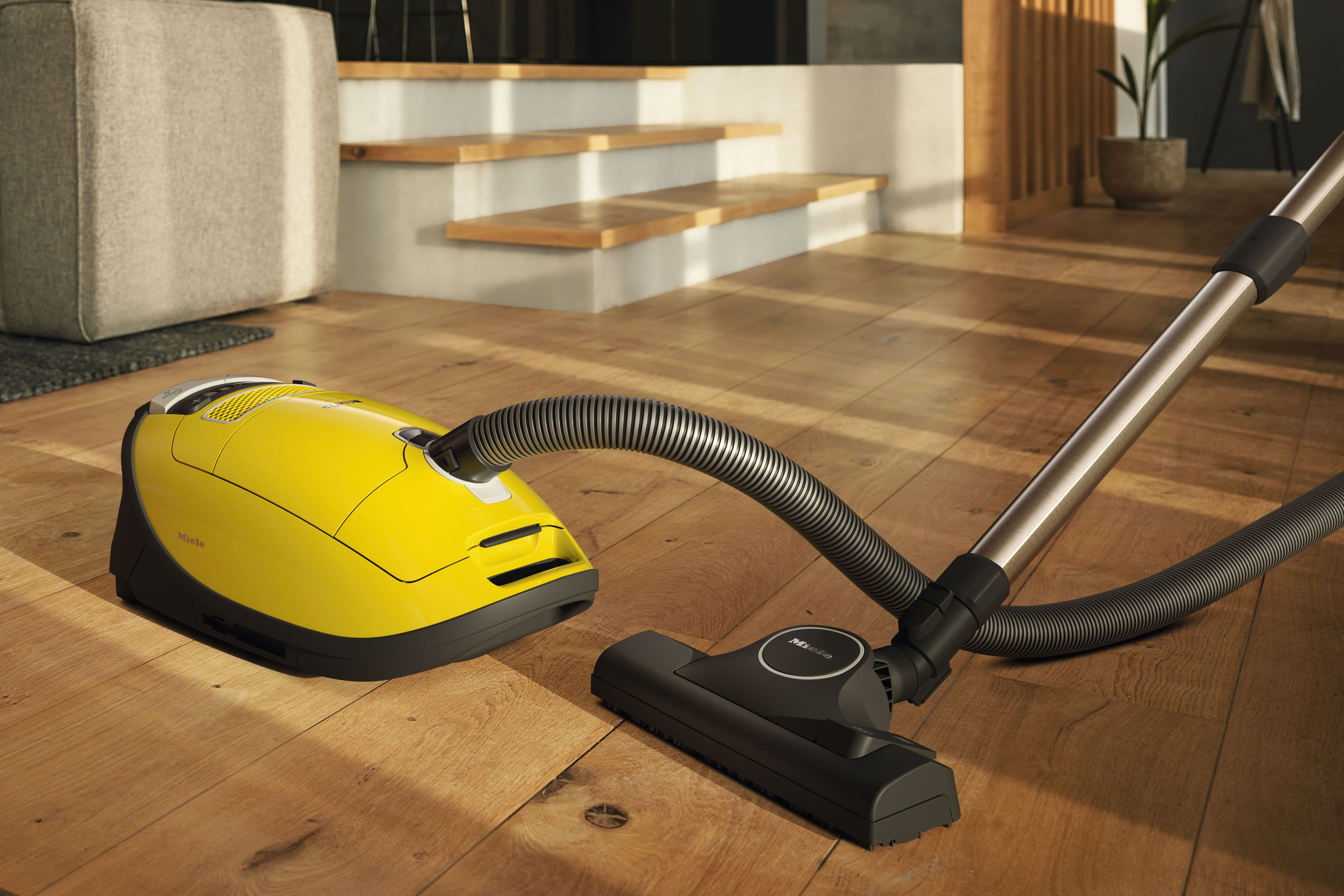 Miele - Complete C3 Allergy PowerLine 커리 옐로우 – 유선 먼지봉투형 진공청소기 - 5