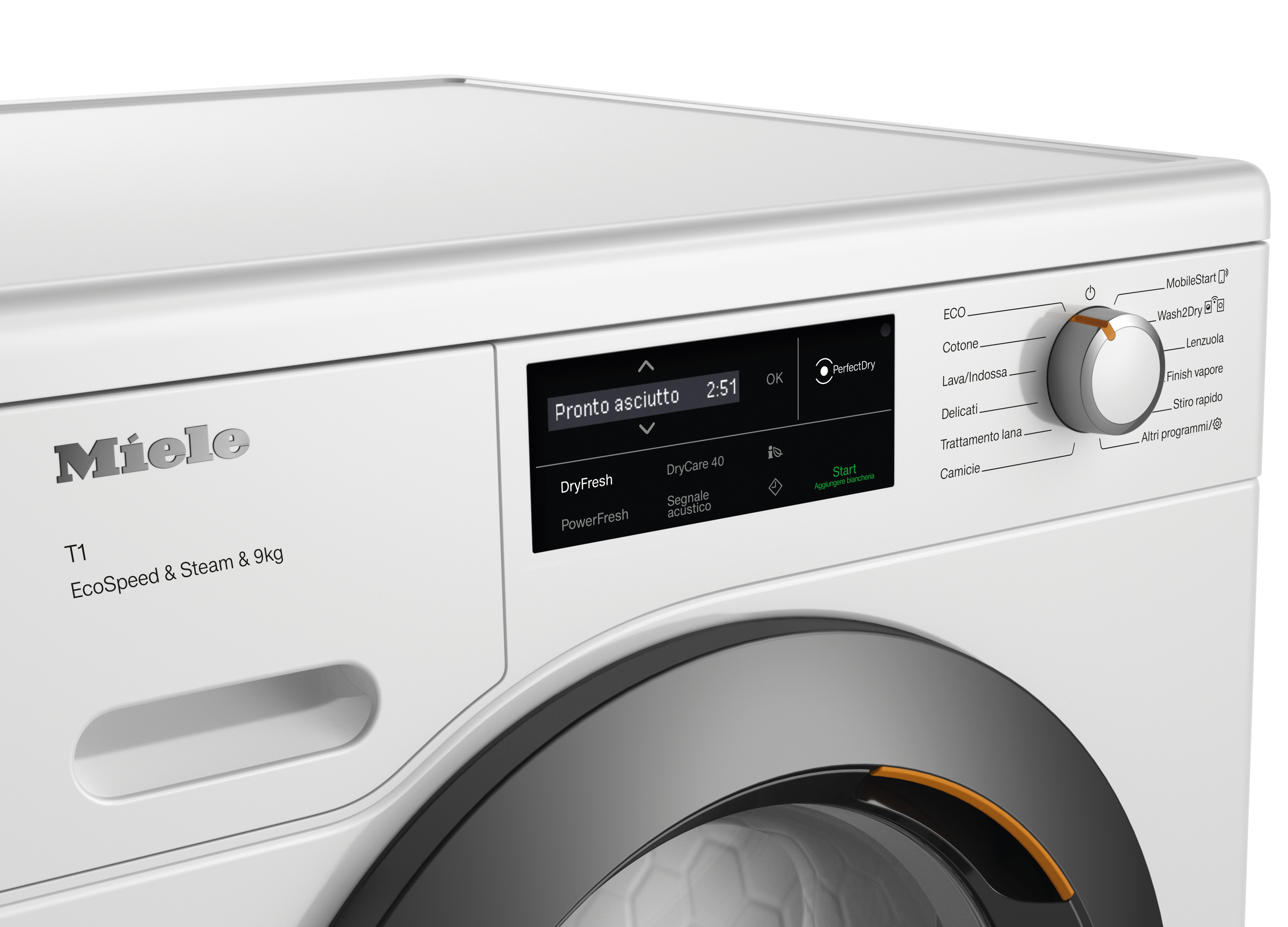 Miele - TCL680WP Steam&9kg Bianco loto – Asciugatrici - 3 Miele - TCL680WP Steam&9kg Bianco loto – Asciugatrici - 3