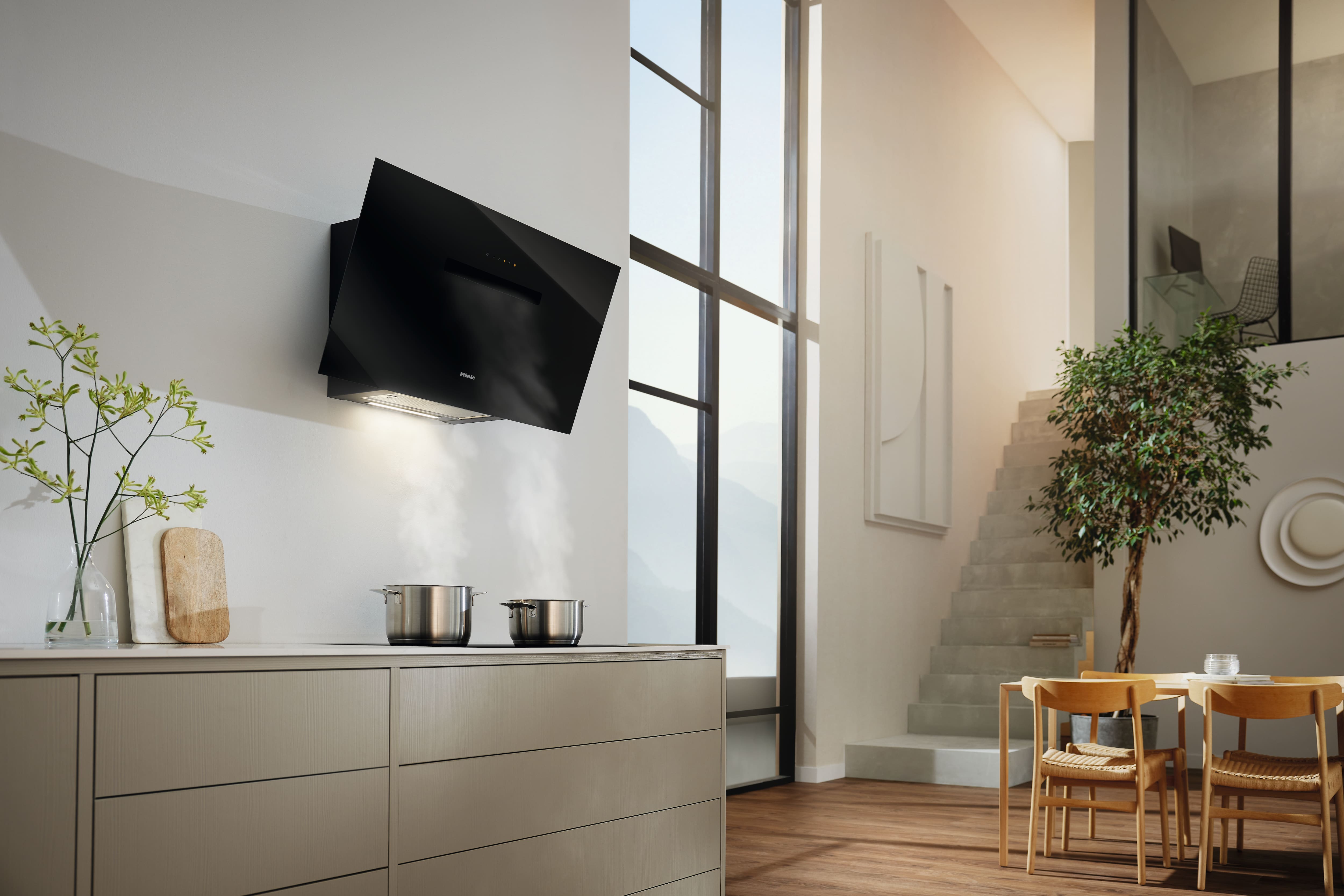 Miele - DAH 1950 Active Noir obsidien – Hottes - 5