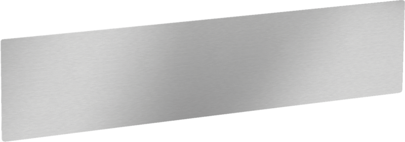 Stainless-steel toe-kick panel Stainless-steel toe-kick panel
