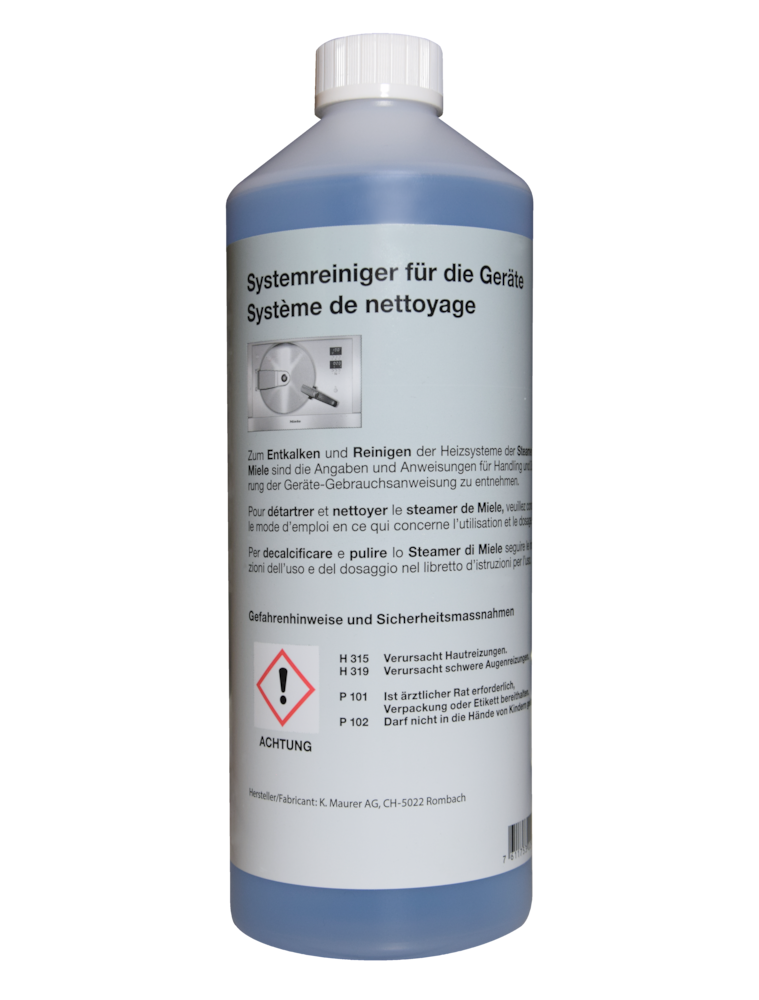 Systemreiniger/Entkalker für Steamer