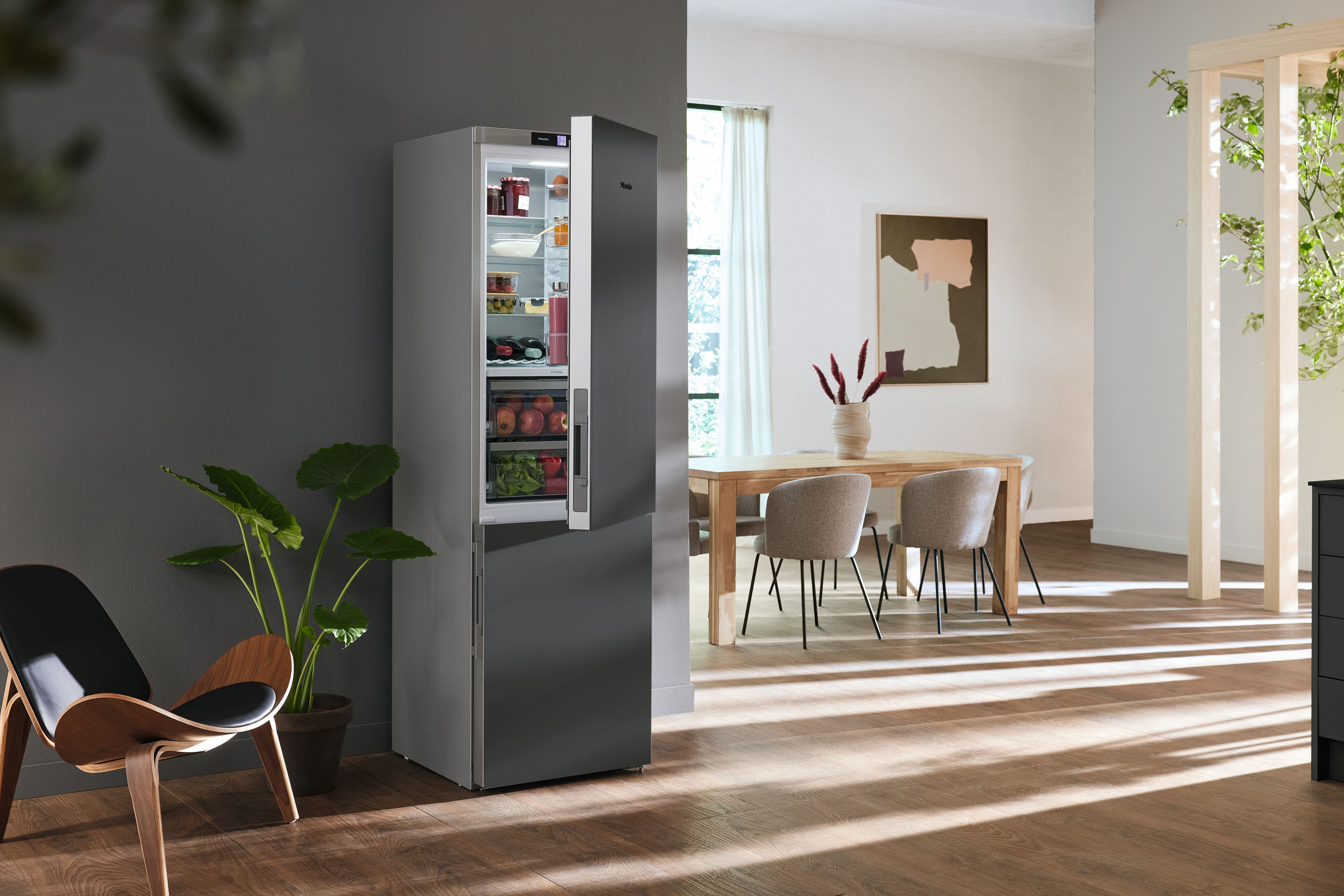 Miele - KFN 4799 AD Obszidiánfekete matt – Szabadonálló hűtő-fagyasztó - 6 Miele - KFN 4799 AD Obszidiánfekete matt – Szabadonálló hűtő-fagyasztó - 6