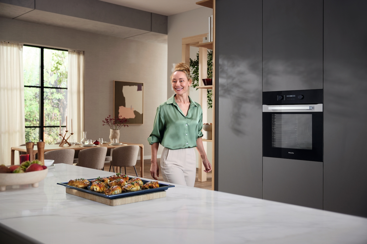 H 2861 B Oven CleanSteel product photo View3 ZOOM