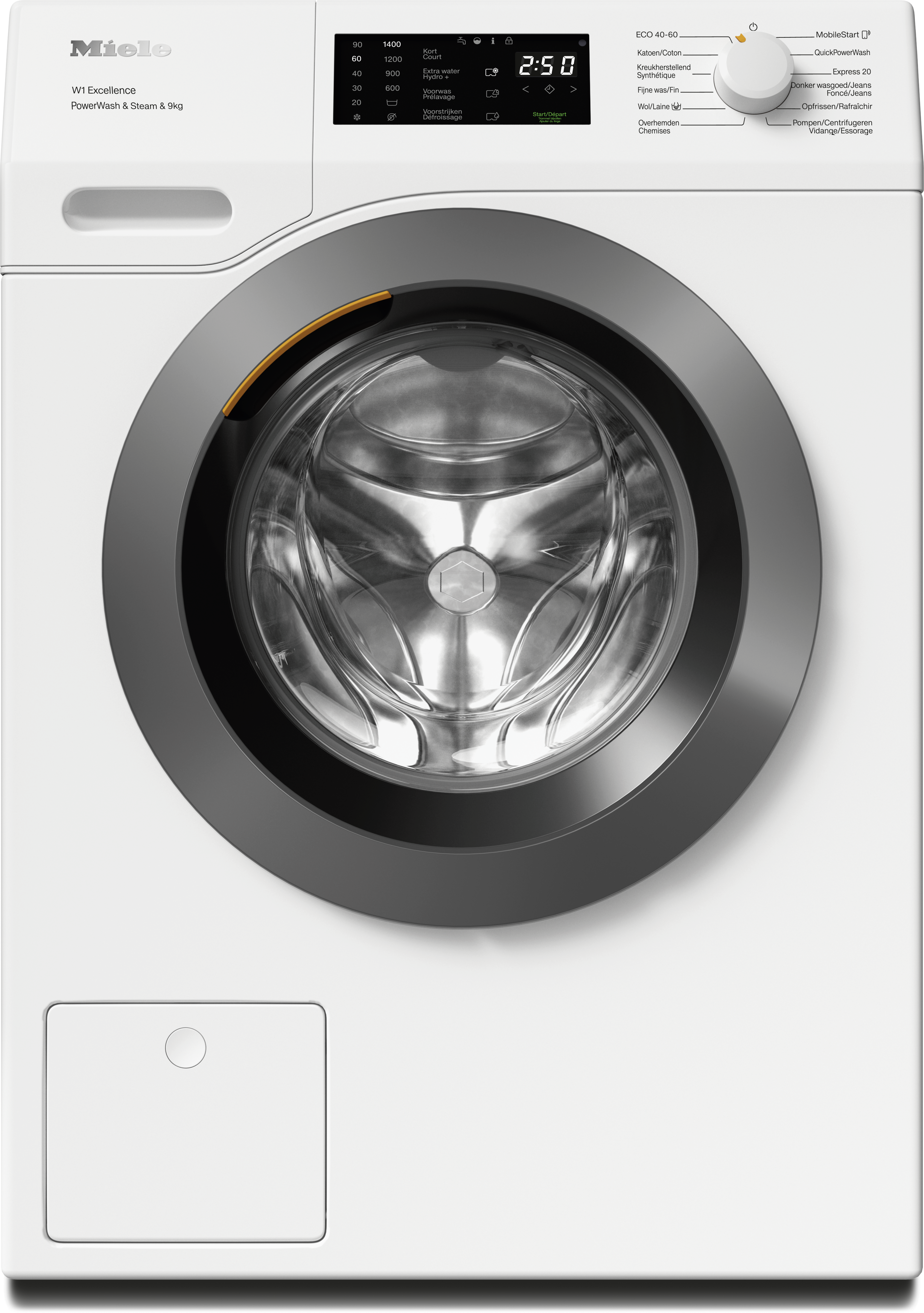 Lave-linge - Lave-linge à chargement frontal - WED395 WCS PWash&Steam&9kg