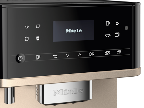 CM 6360 MilkPerfection Obsidian Black Benchtop coffee machine product photo Laydowns Back View L