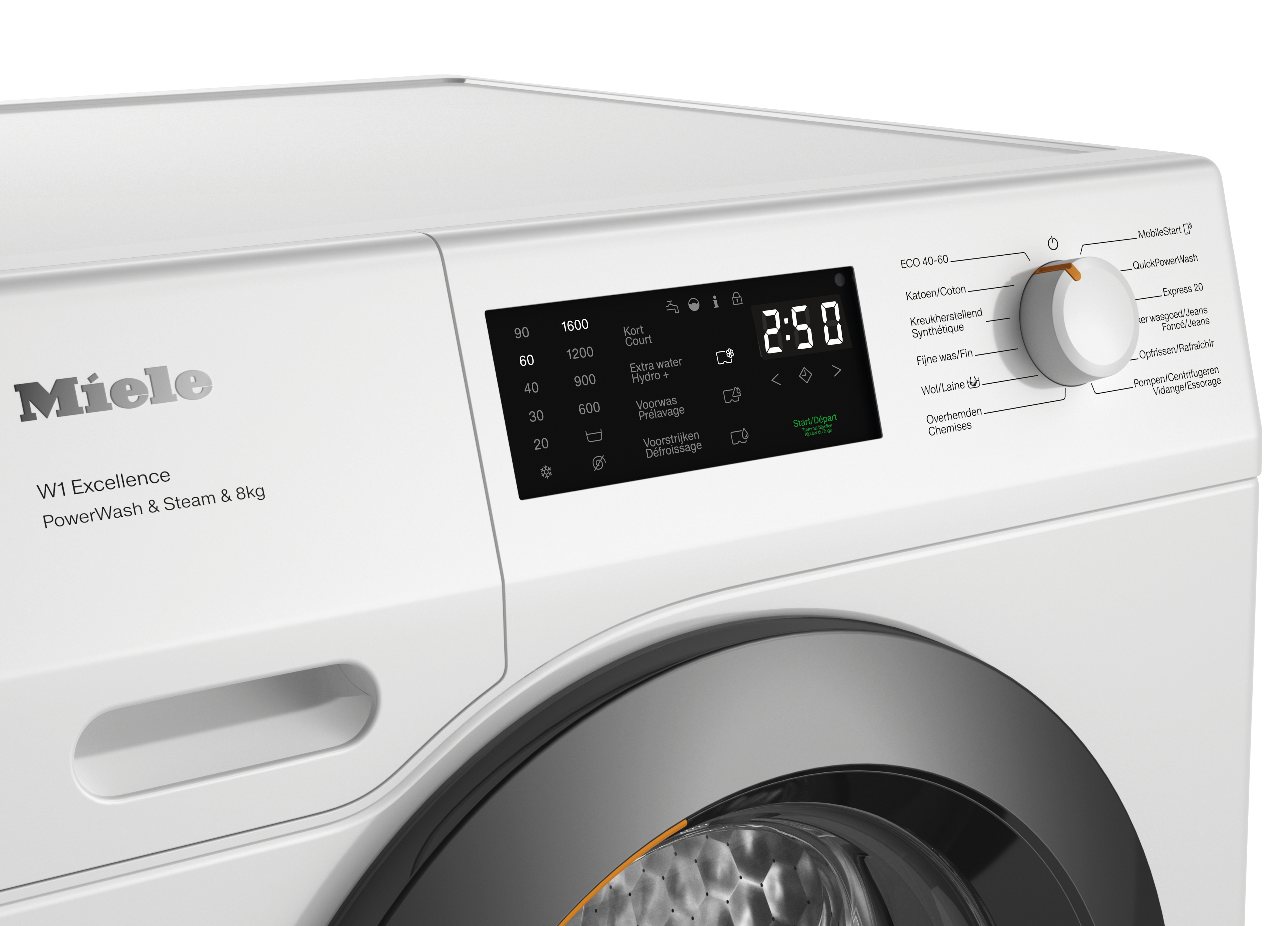 Miele - WEC395 WPS PWash&Steam&8kg – Lave-linge - 4