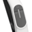 Close-up of a handheld kitchen appliance handle showing a power icon, rotation symbols, and a vertical speed slider.