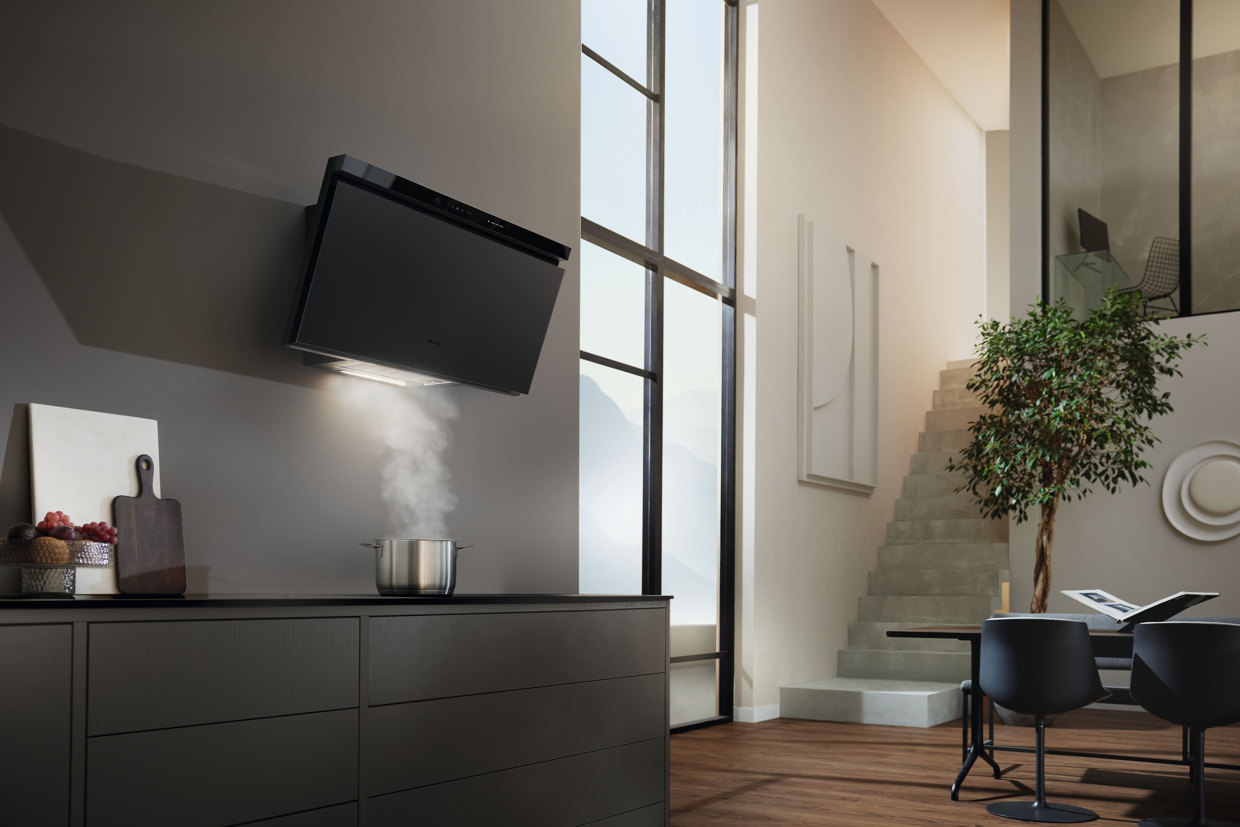 Miele - DAH 4980 Sienna Μαύρο obsidian ματ – Απορροφητήρες - 6