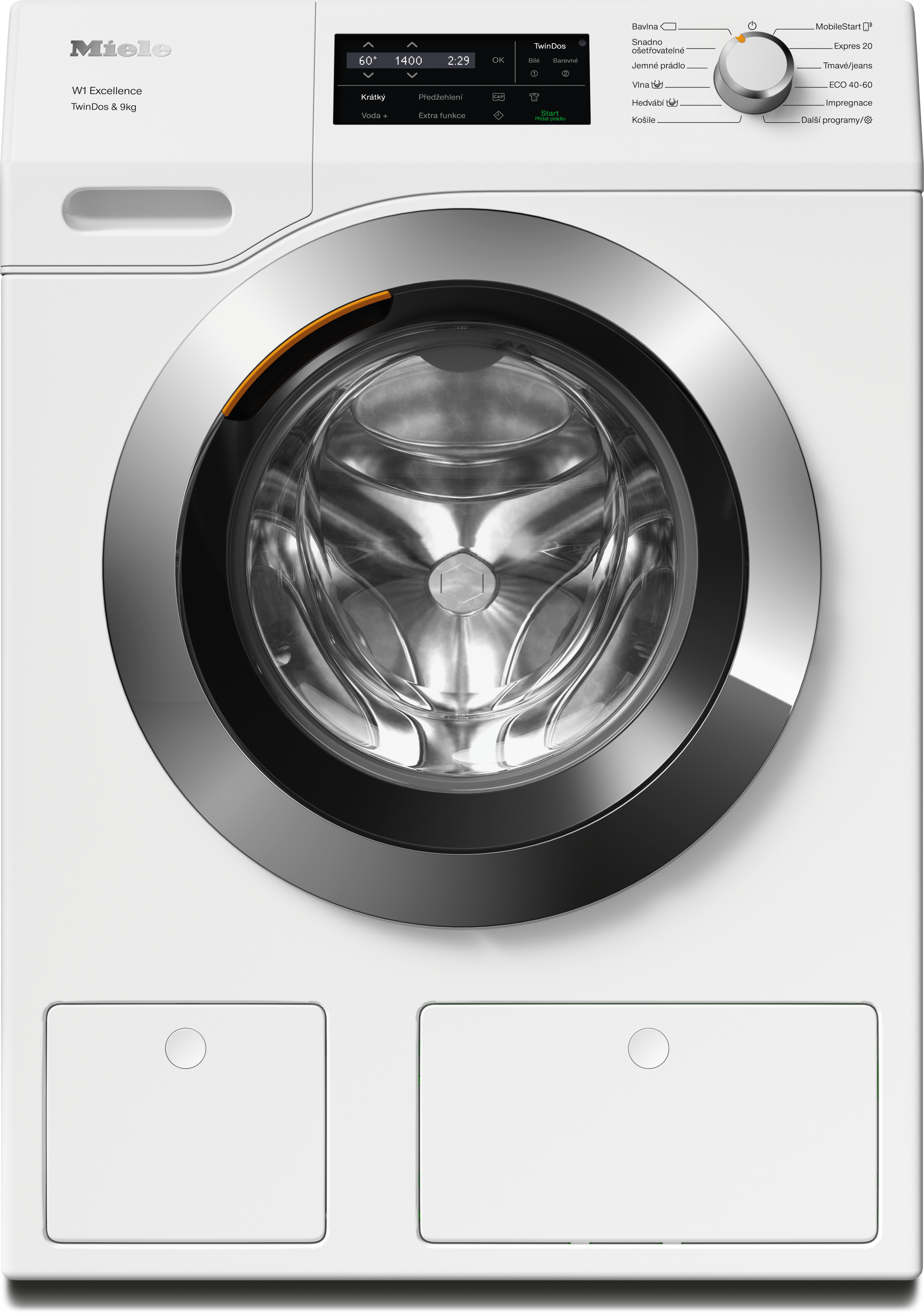 Miele - WEG675 WCS TDos&9kg Lotosově bílá – Pračky - 1