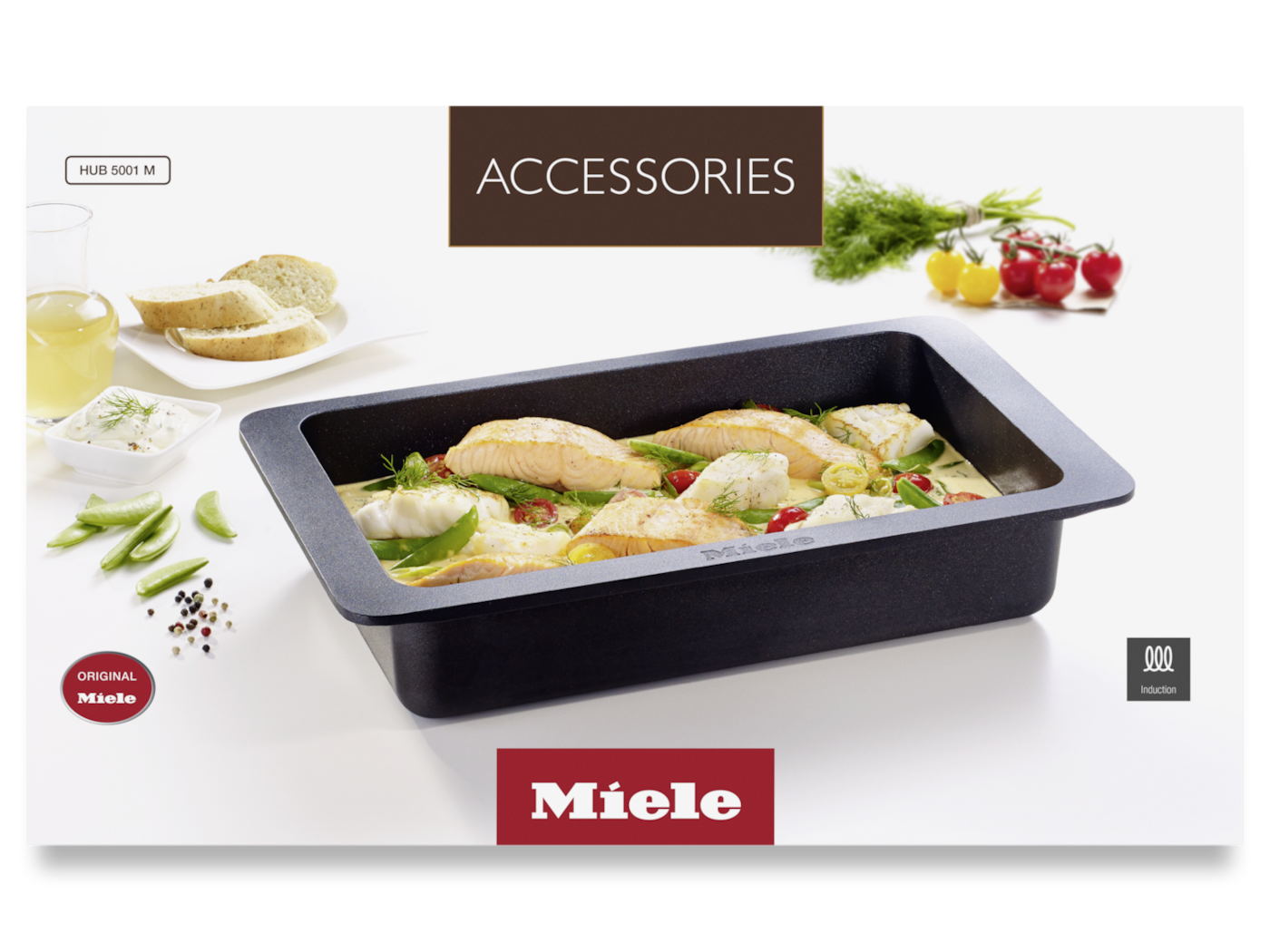 HUB 5001-M Induction gourmet oven dish product photo Front View2 ZOOM