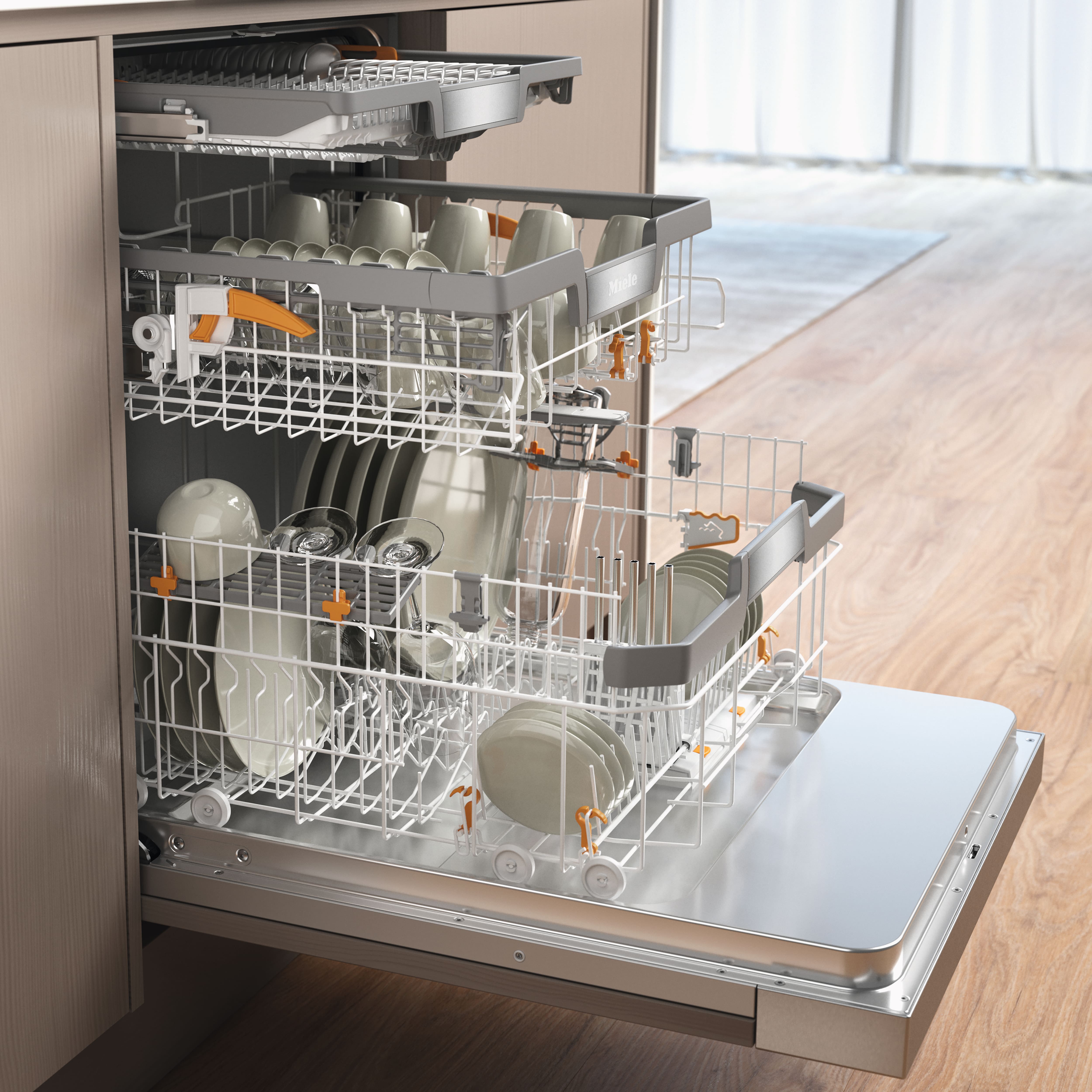 Miele - G 7238 SCi XXL E Edelstahl CleanSteel – Geschirrspüler - 4