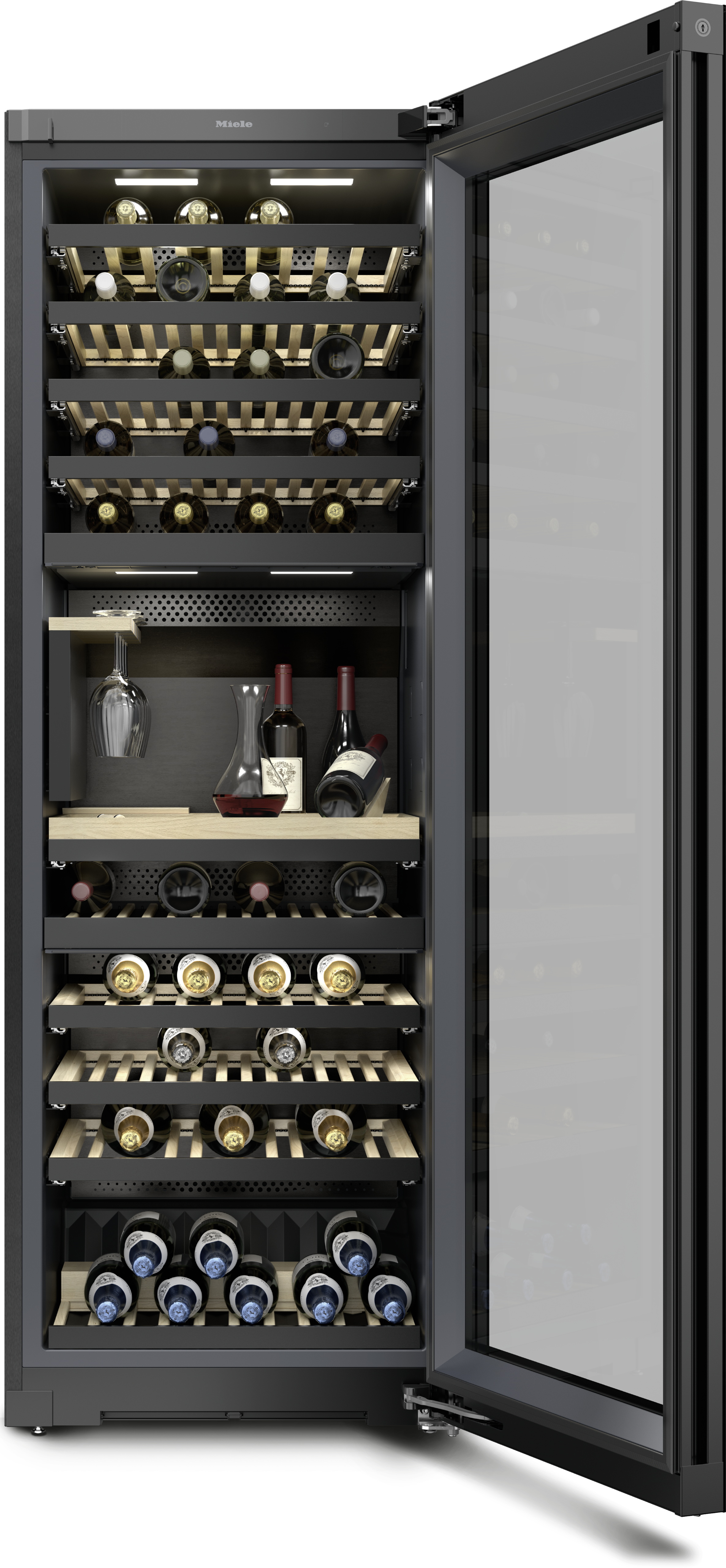 Miele - KWT 4999 F Stikls obsidiāna melnā krāsā – Vīna skapji - 2