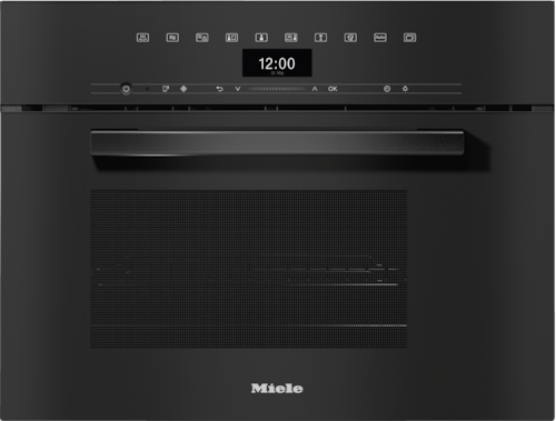 DGM 7440 VitroLine Obsidian Black Steam oven with microwave product photo