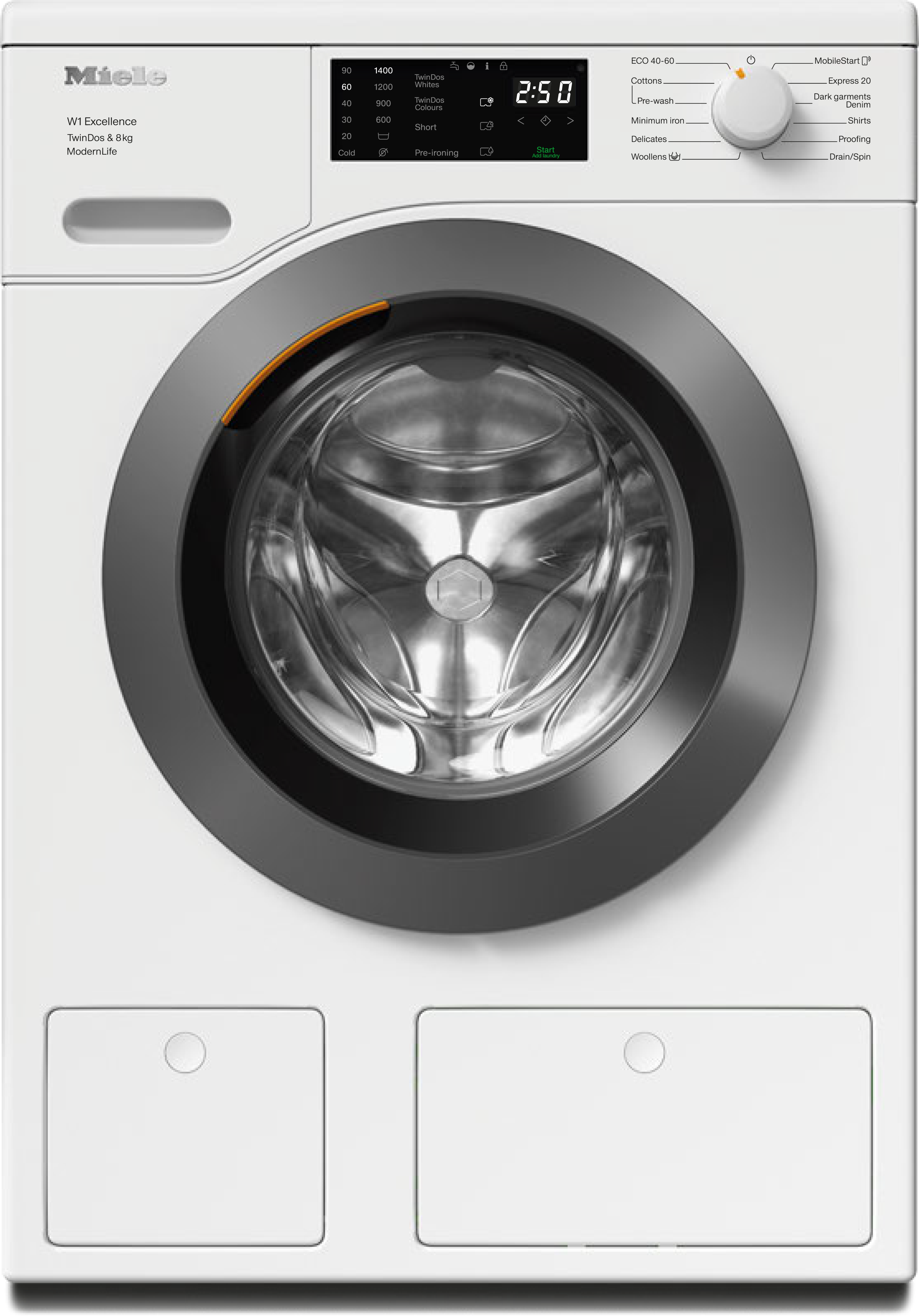 Miele - WED 665 WCS TDos & 8kg Lotus white – Washing machines - 1 Miele - WED 665 WCS TDos & 8kg Lotus white – Washing machines - 1