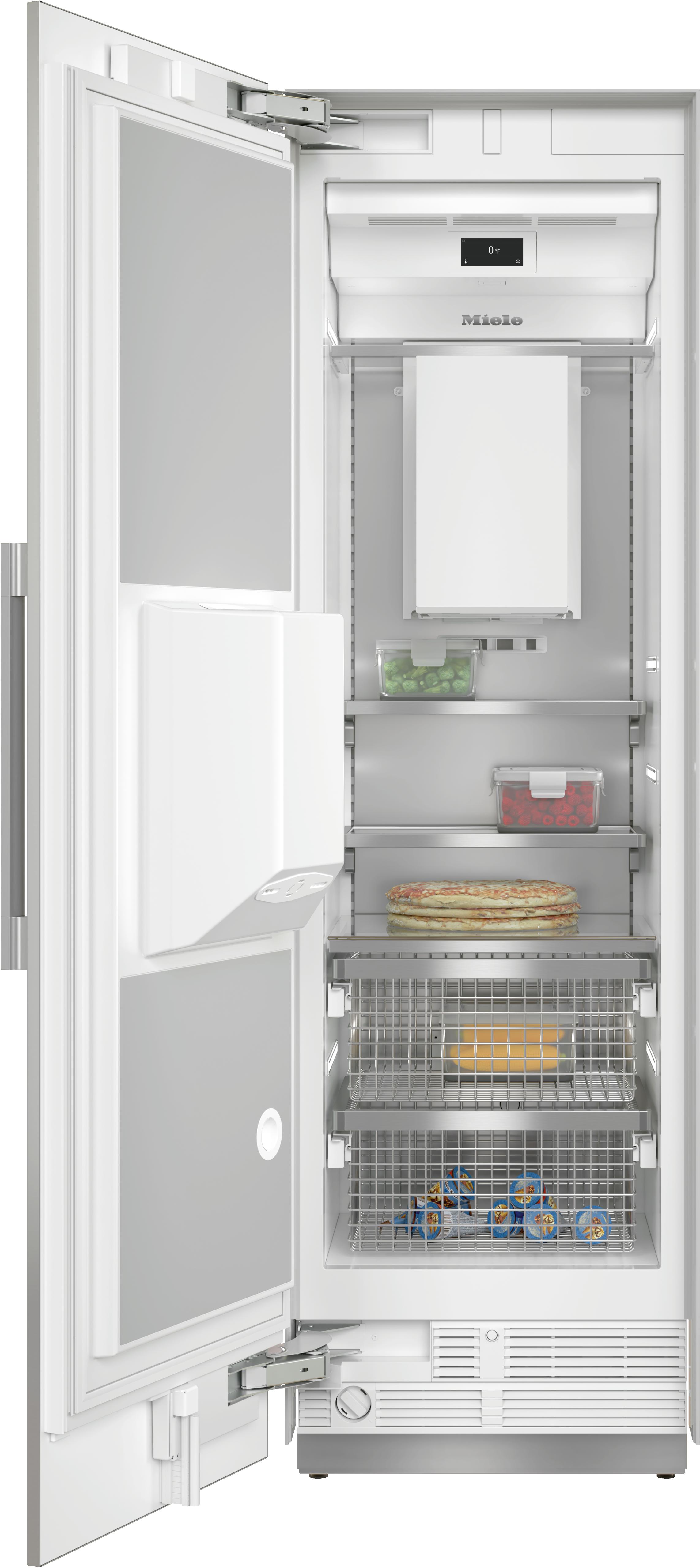 Miele - F 2672 SF Stainless steel/CleanSteel – 24" MasterCool freezer - 1 Miele - F 2672 SF Stainless steel/CleanSteel – 24" MasterCool freezer - 1