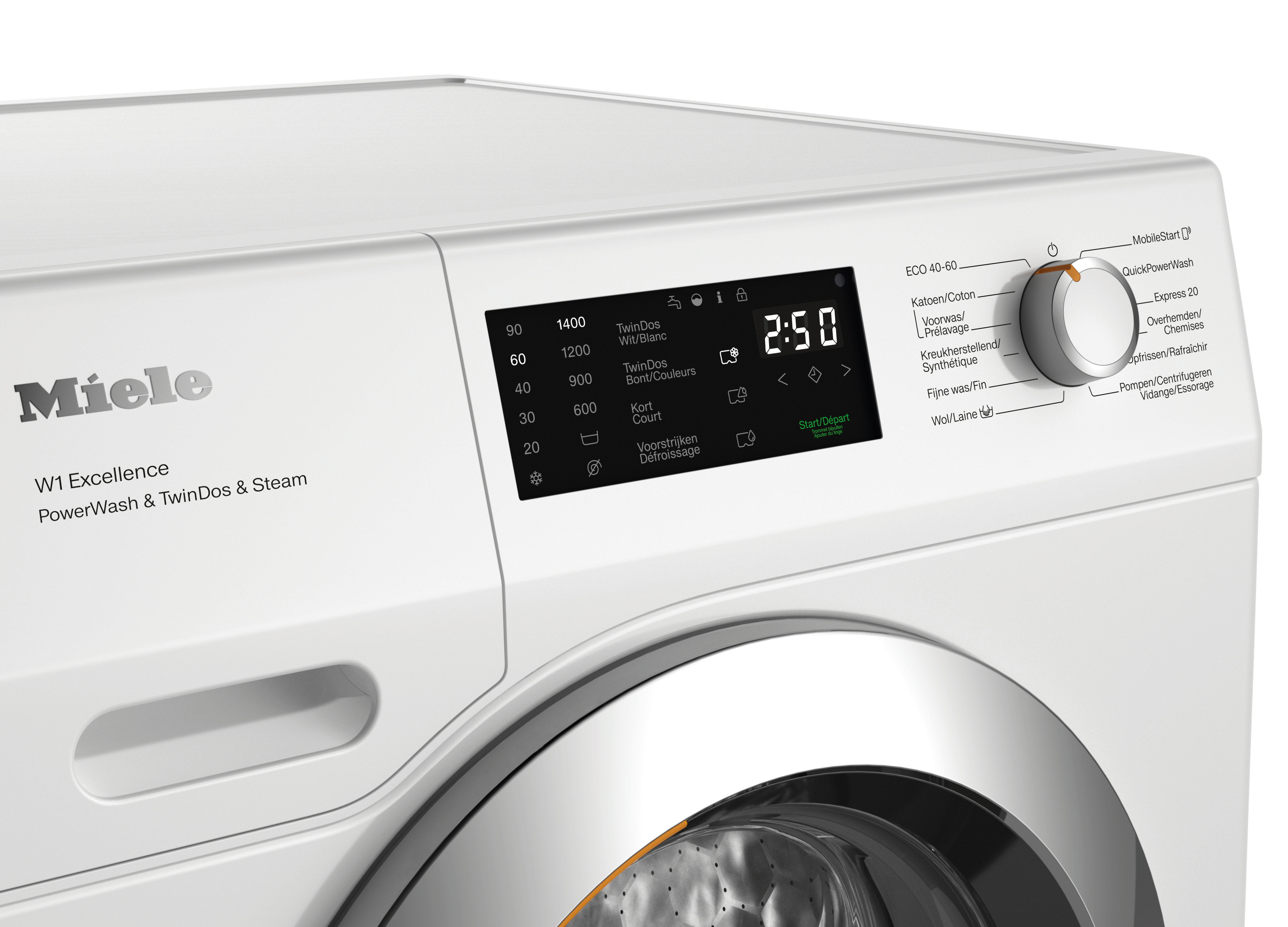 Miele - WEG895 WPS PWash&TDos&Steam – Lave-linge - 4