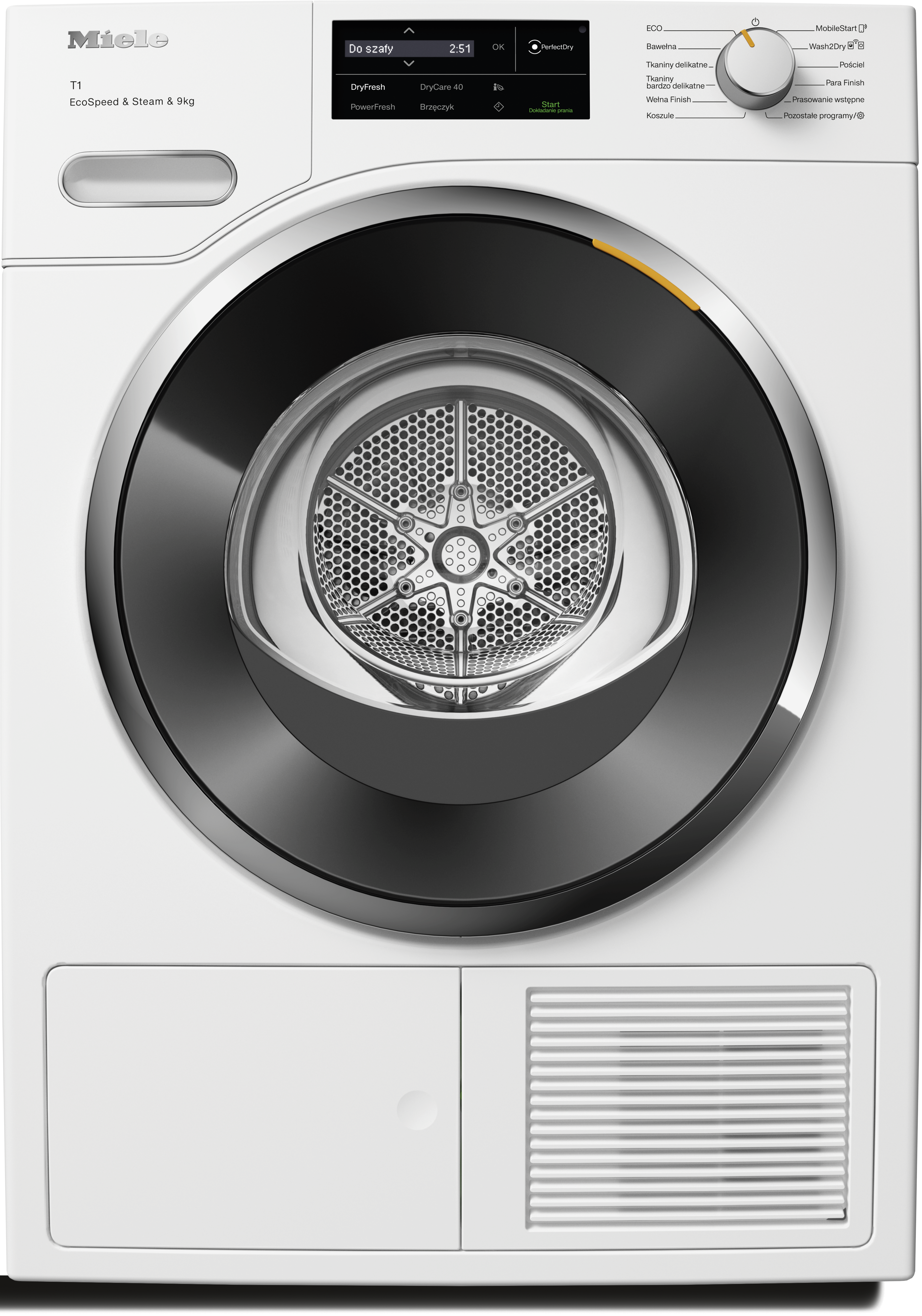 Miele - TWL680WP Steam&9kg Biały lotos – Suszarka - 1 Miele - TWL680WP Steam&9kg Biały lotos – Suszarka - 1