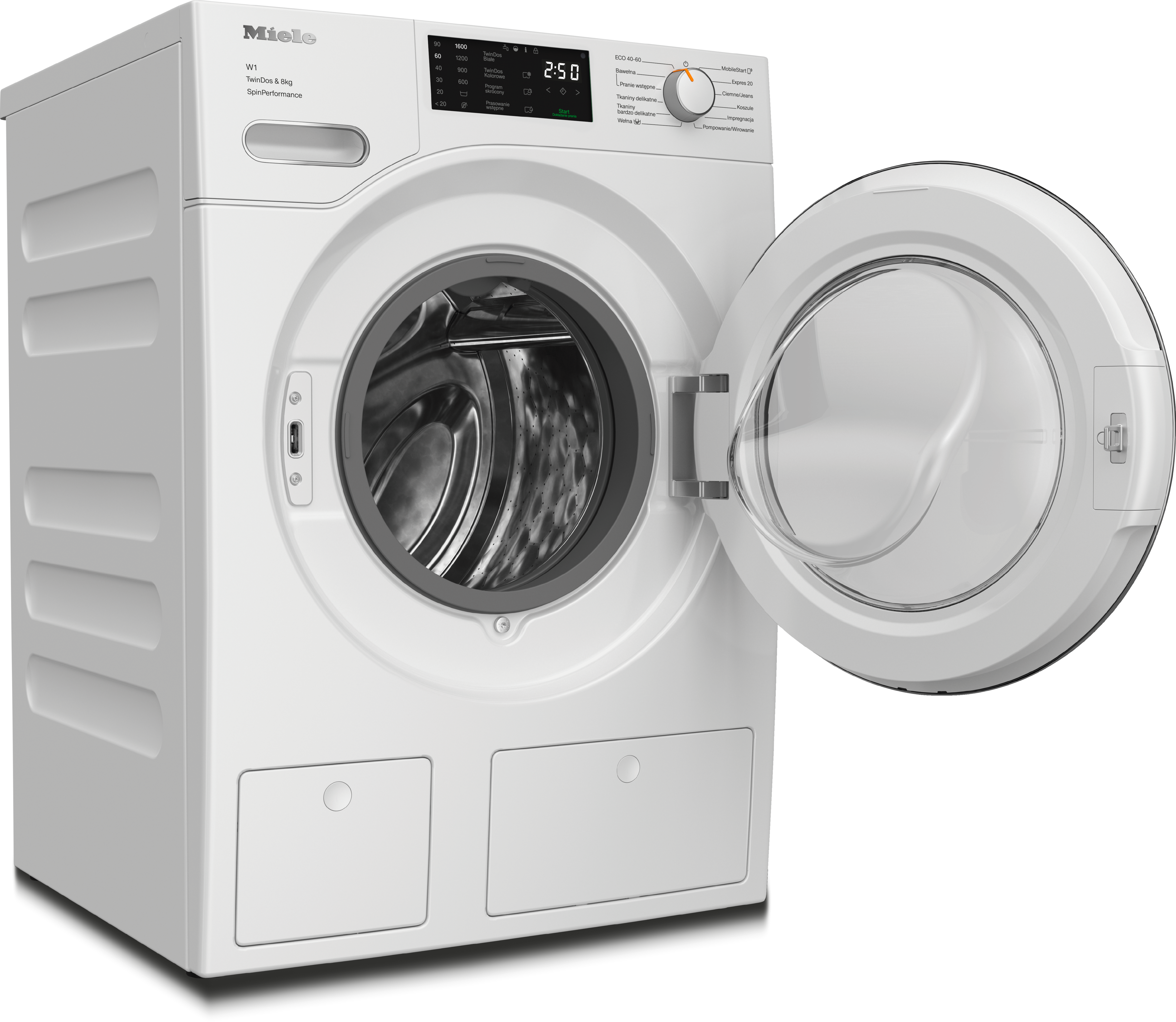 Miele - WWF664 WCS TDos&8kg Biały lotos – Pralki - 2