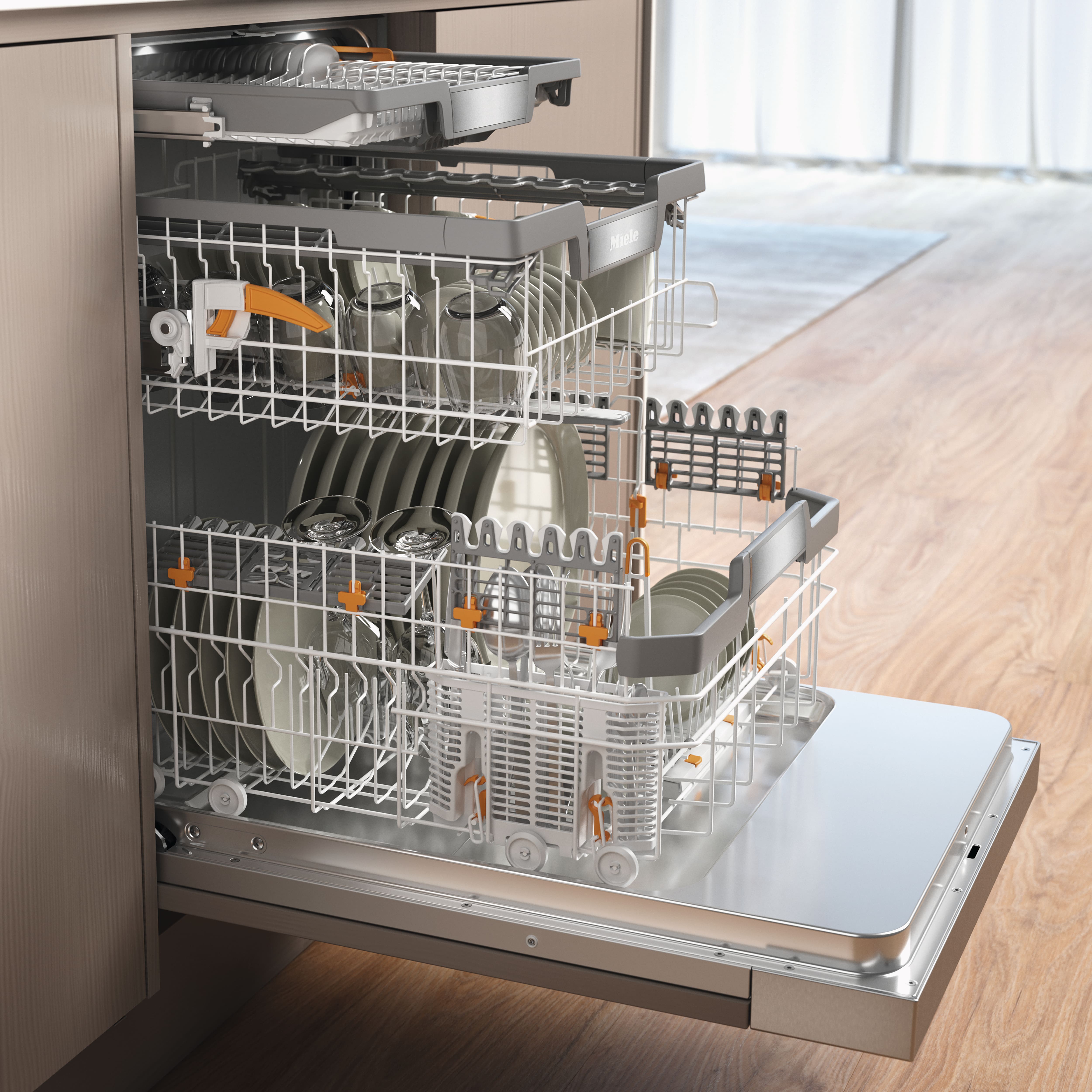Miele - G 3825-55 SCi Edelstahl CleanSteel – Geschirrspüler - 4