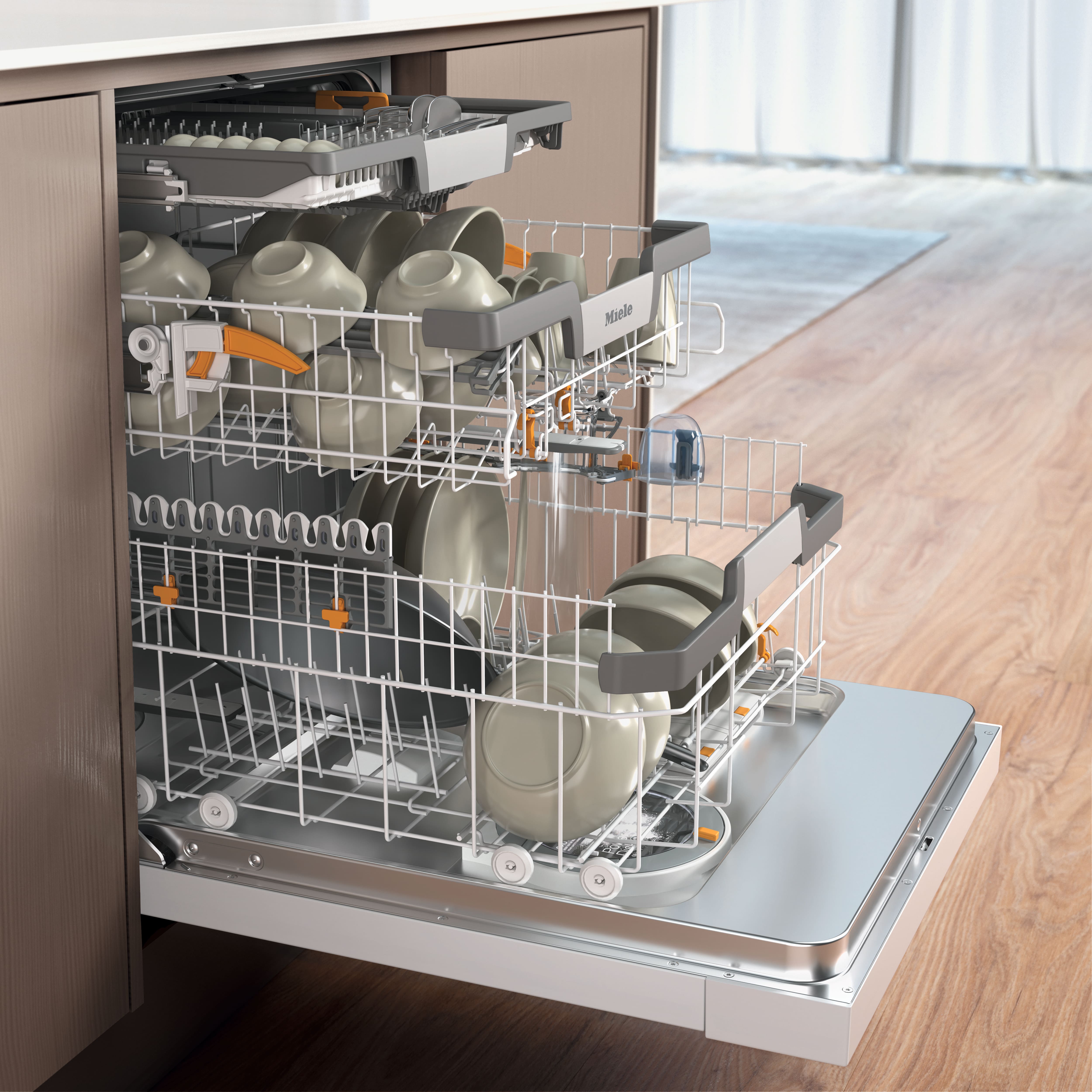Miele - G 7604 C SCU AutoDos ブリリアントホワイト – ビルトイン食器洗い機 - 3