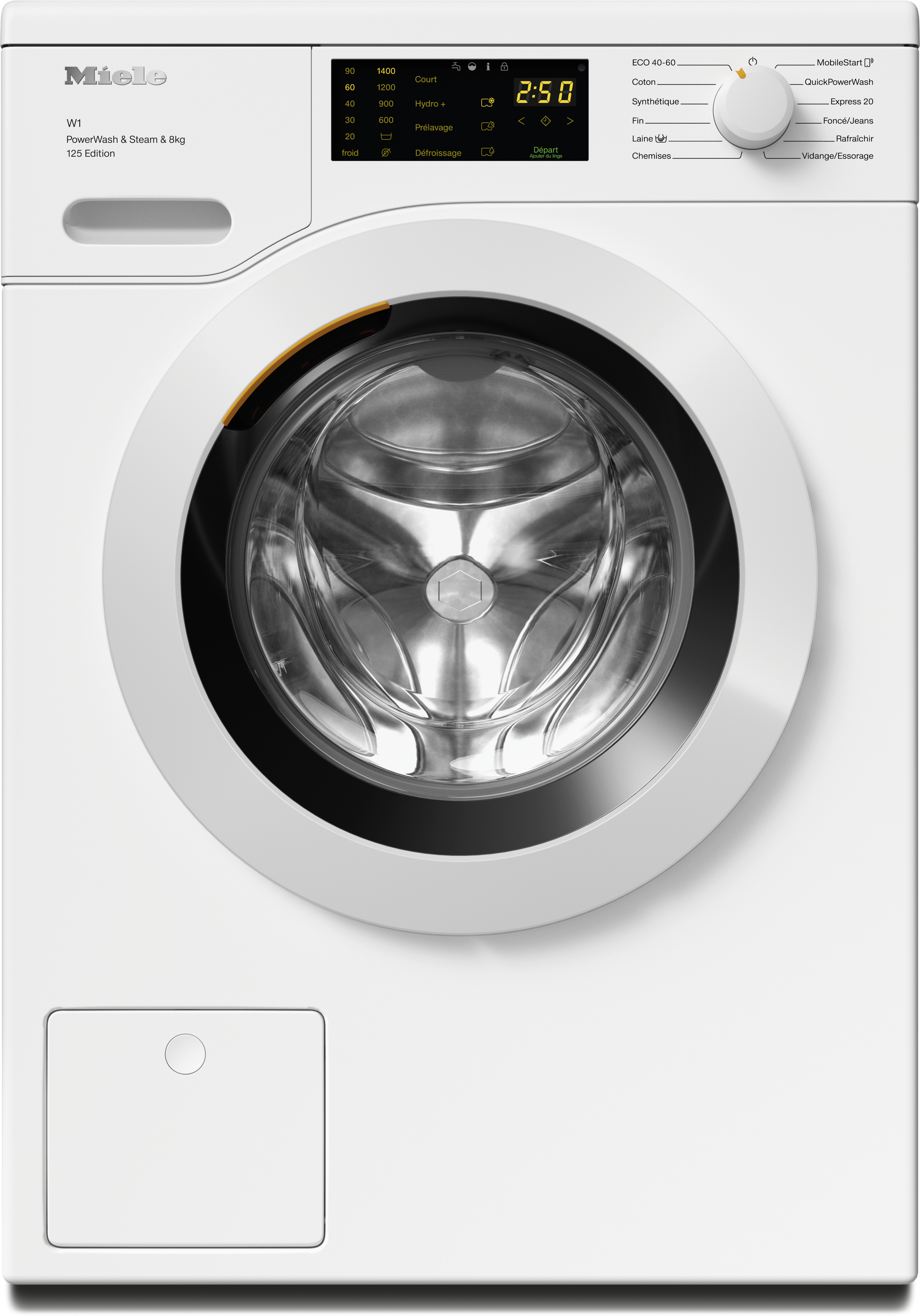 Miele - WCB380 WPS 125 Edition Blanc lotus – Lave-linge - 1