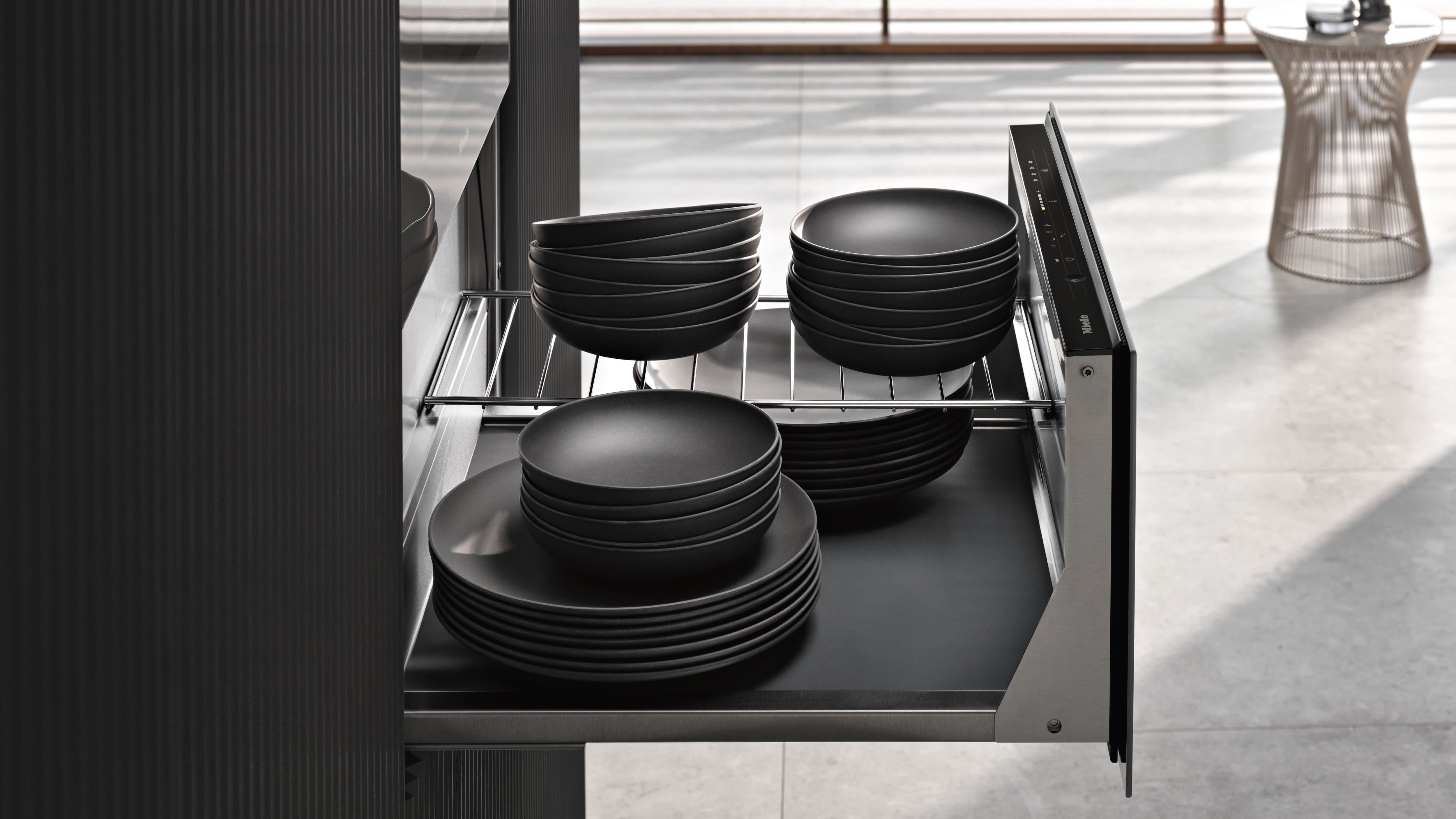 Miele - ESW 7020 Obszidiánfekete matt – Melegítő- és vákuumozó fiókok - 2