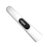 Sleek white handheld device with a black control panel, power button, and direction slider on a white background.