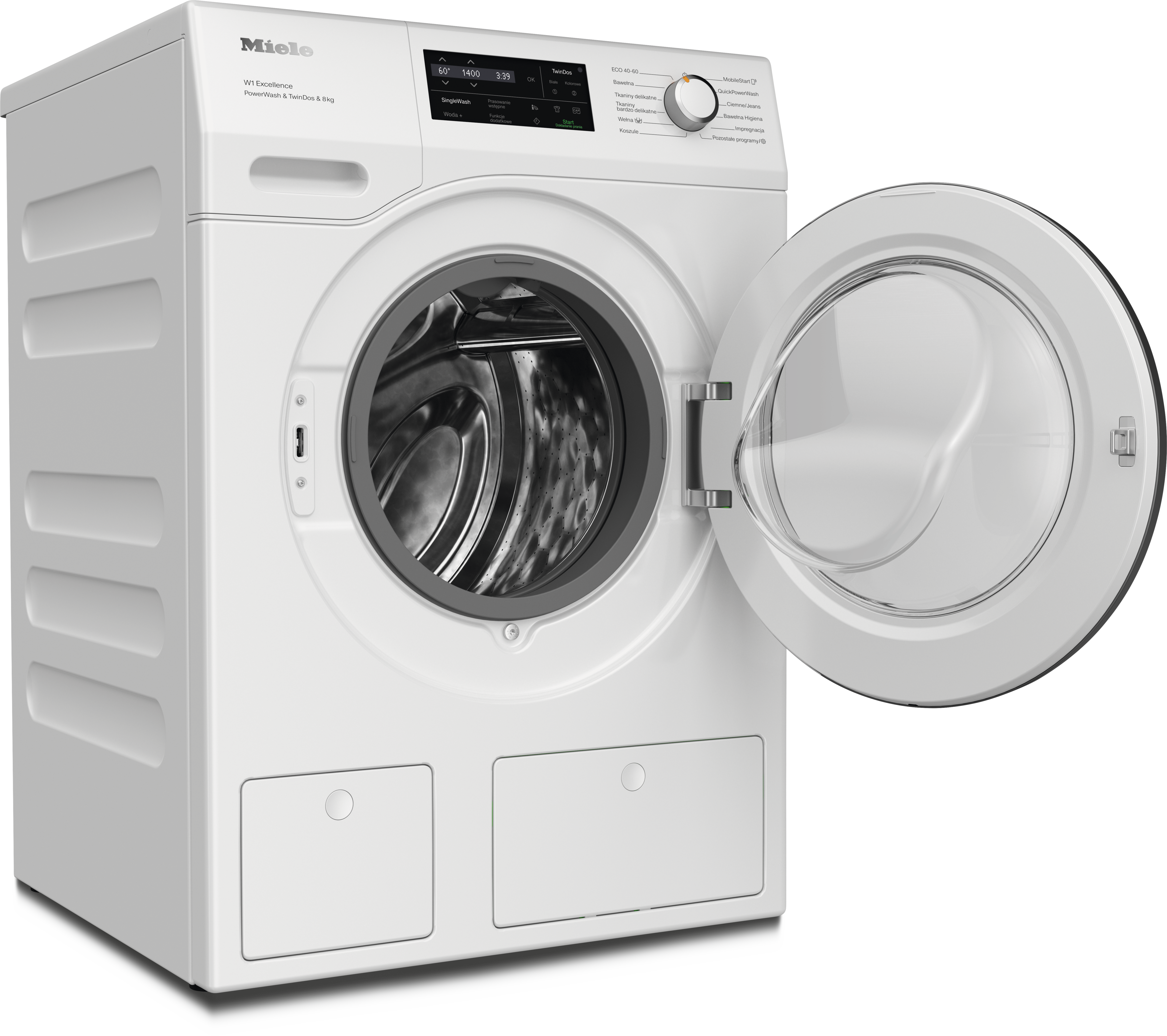Miele - WEH875 WPS PWash & TDos & 8kg Biały lotos – Pralki - 2 Miele - WEH875 WPS PWash & TDos & 8kg Biały lotos – Pralki - 2