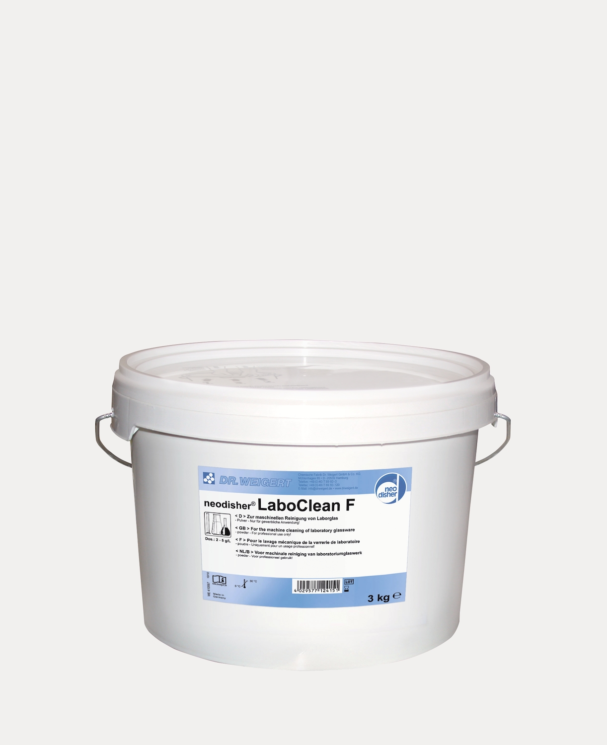 Neodisher F 4x3kg powder product photo Front View ZOOM