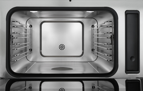 DG 7440 VitroLine Obsidian Black Built-in steam oven product photo Laydowns Back View L
