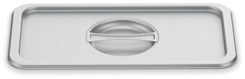 Stainless steel lid with handle