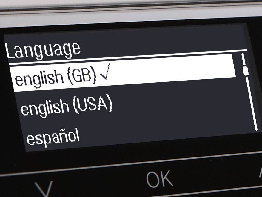 言語の選択