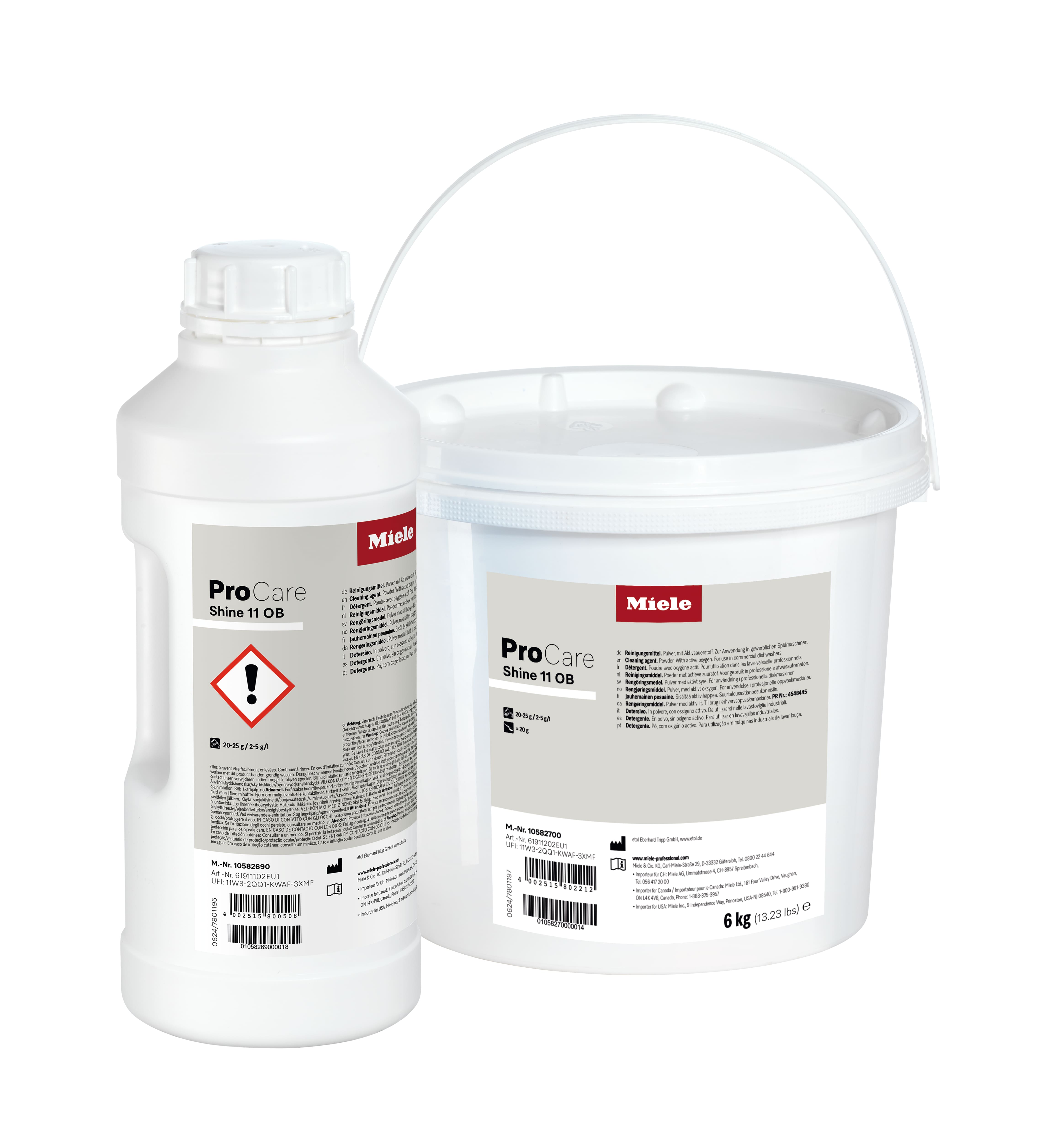 Miele - ProCare Shine 11 OB - 6 kg – Professional Reinigungsprodukte - 2 Miele - ProCare Shine 11 OB - 6 kg – Professional Reinigungsprodukte - 2