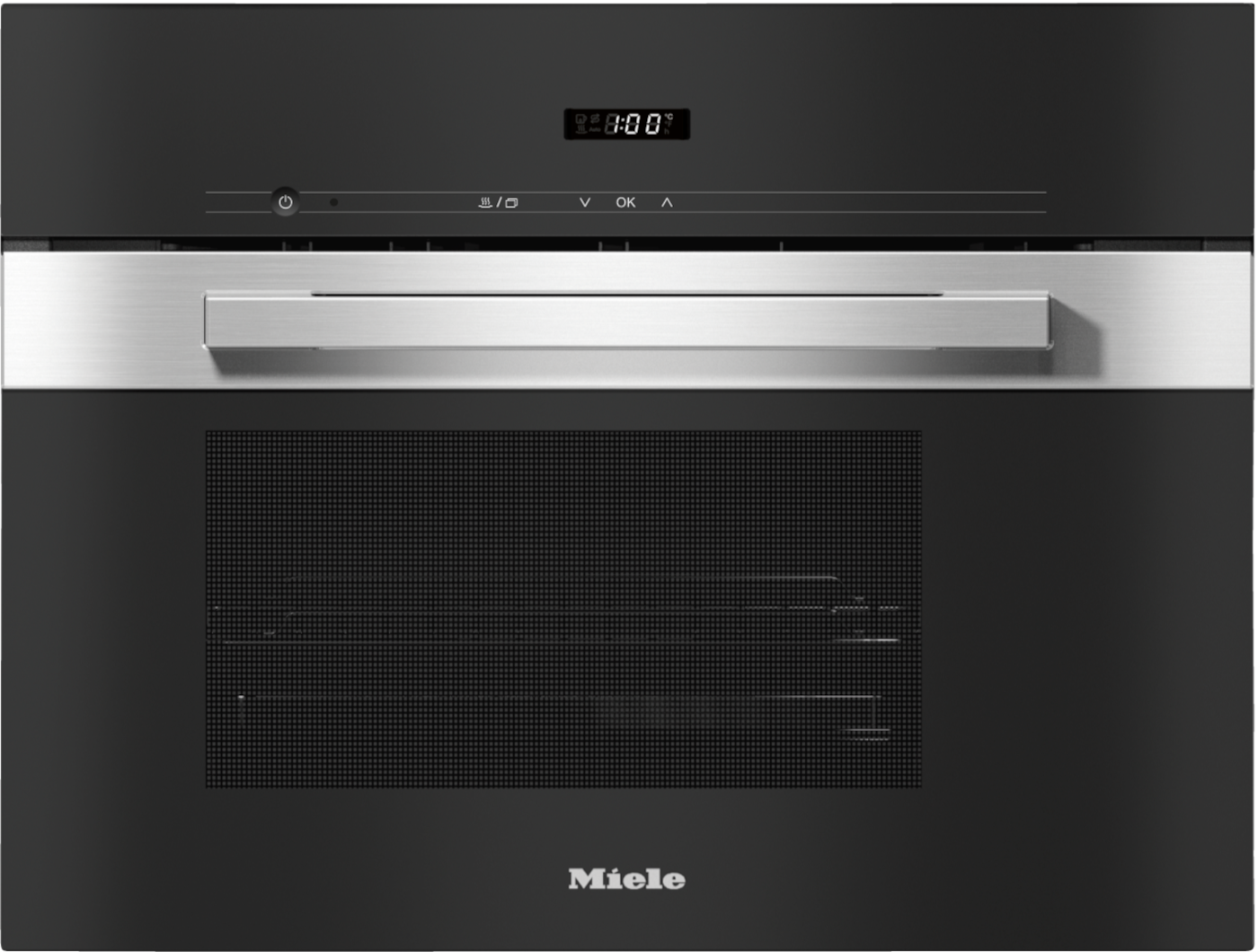 DG 2840 PureLine CleanSteel Built-in steam oven product photo