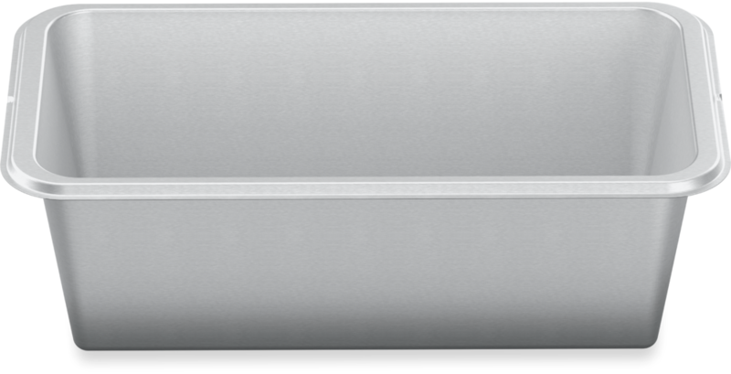 Unperforated steam cooking container