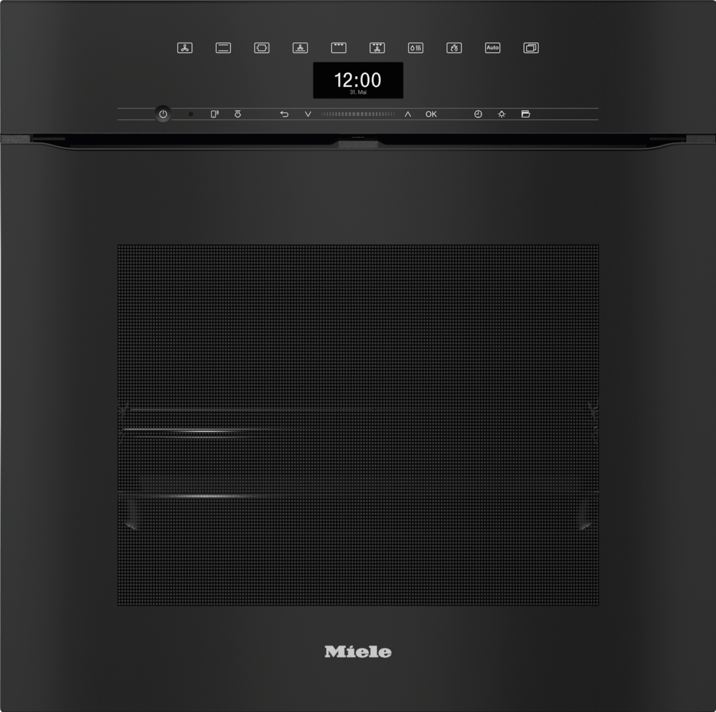 H 7464 BPX Handleless ArtLine Obsidian Black Pyrolytic oven product photo