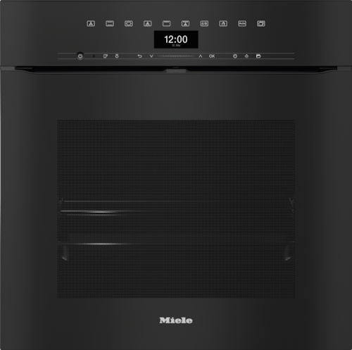 H 7464 BPX Handleless ArtLine Obsidian Black Pyrolytic oven product photo