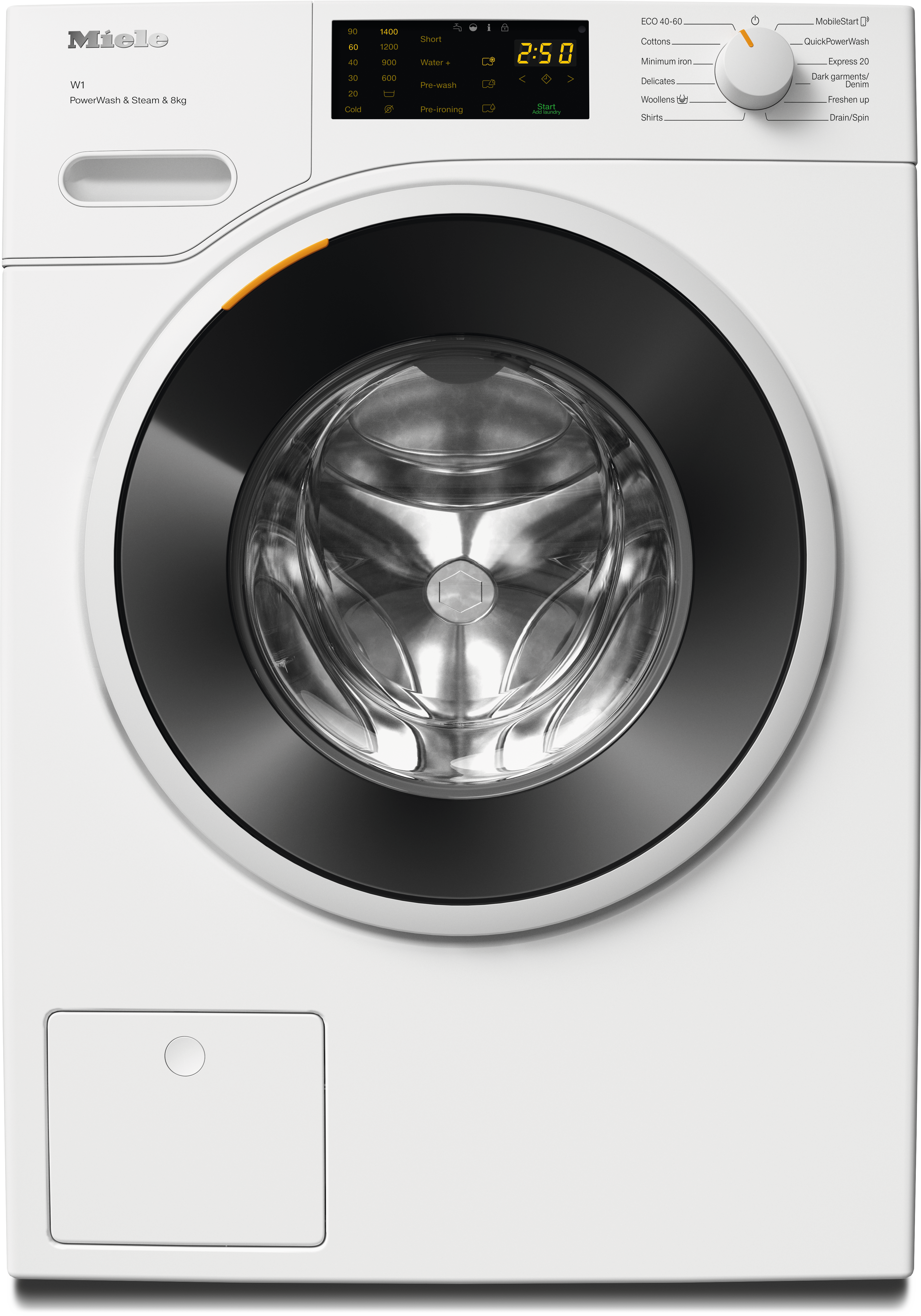 Miele - WWB380 WCS PWash&Steam&8kg Lotosa balta – Veļas mašīnas - 1 Miele - WWB380 WCS PWash&Steam&8kg Lotosa balta – Veļas mašīnas - 1