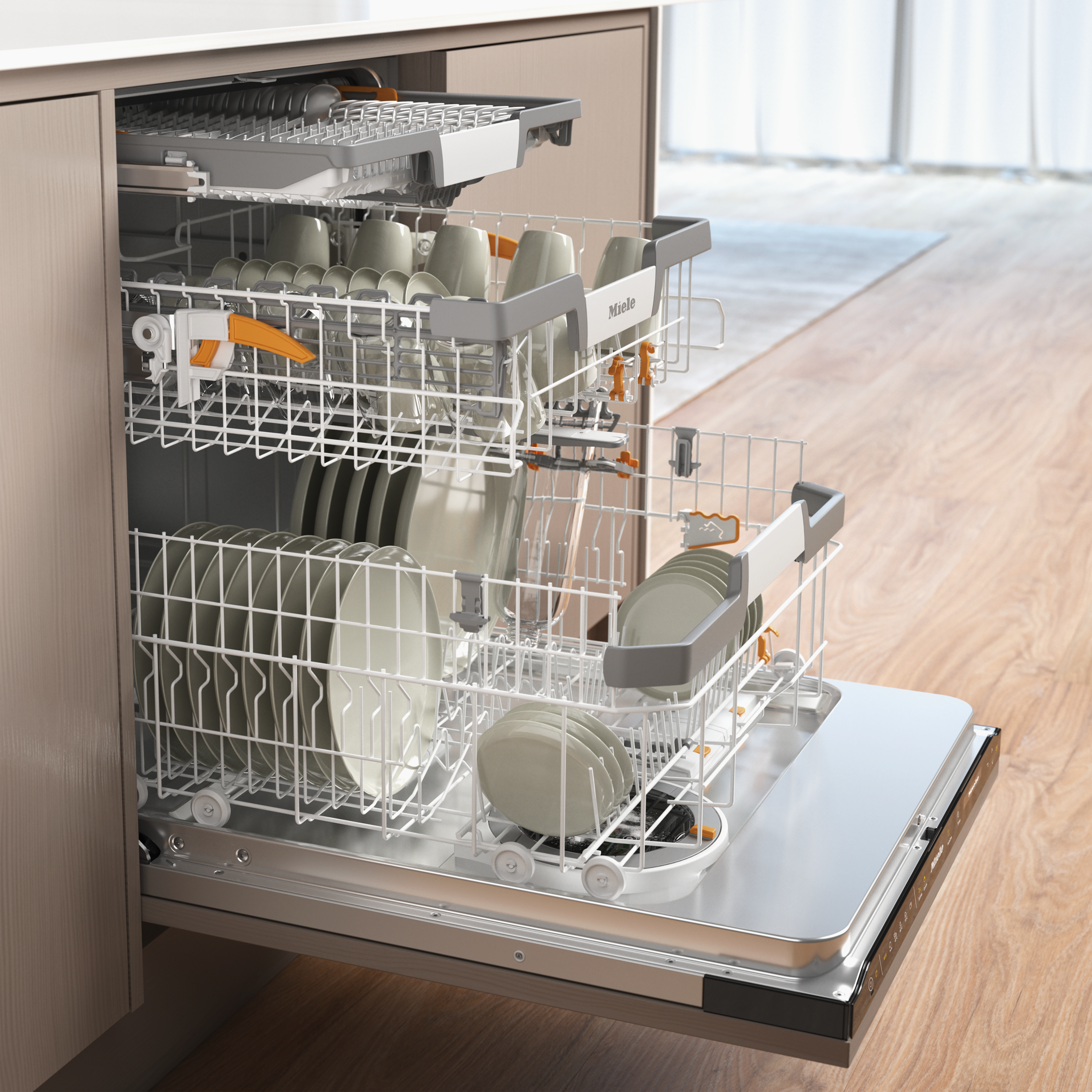 Miele UAE - G 7650 SCVi AutoDos Obsidian Black – Dishwashers - 3